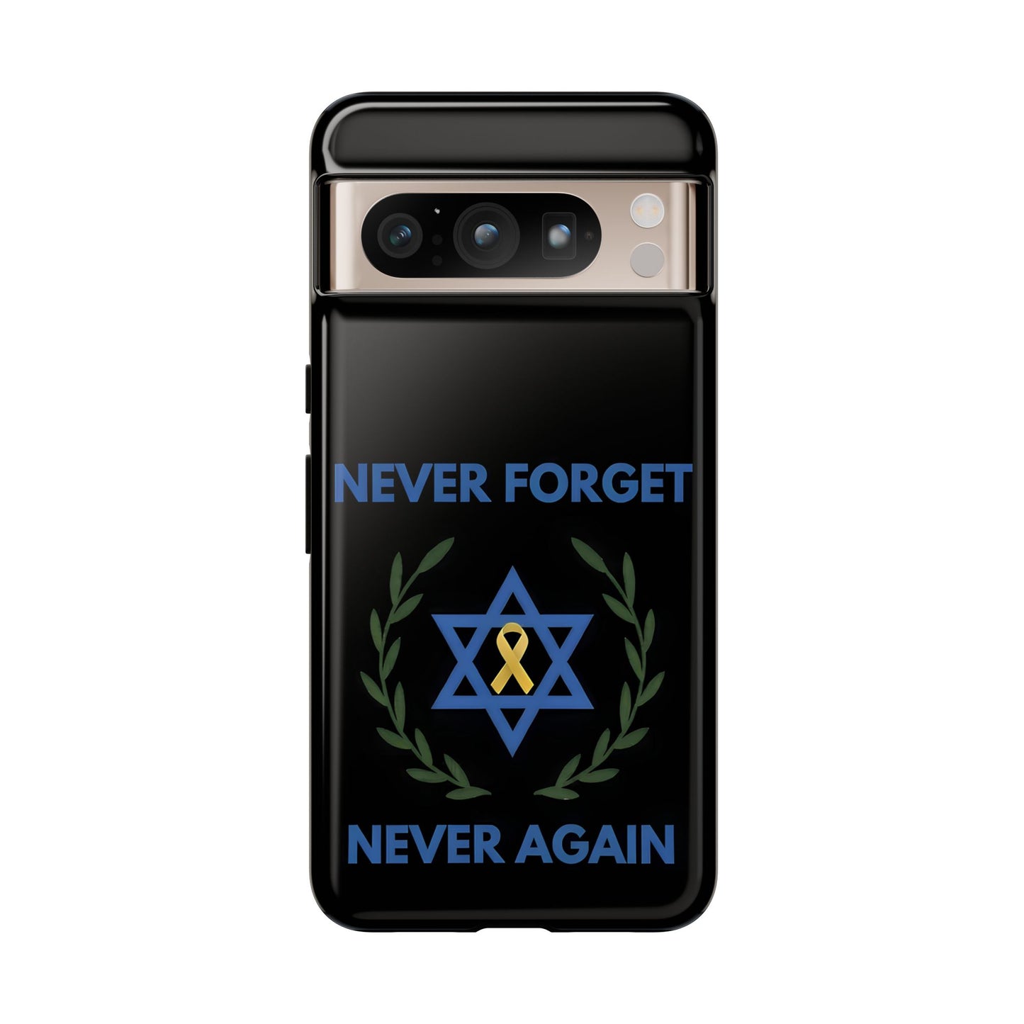 Never Forget, Never Again Collection. Black Edition Phone Case