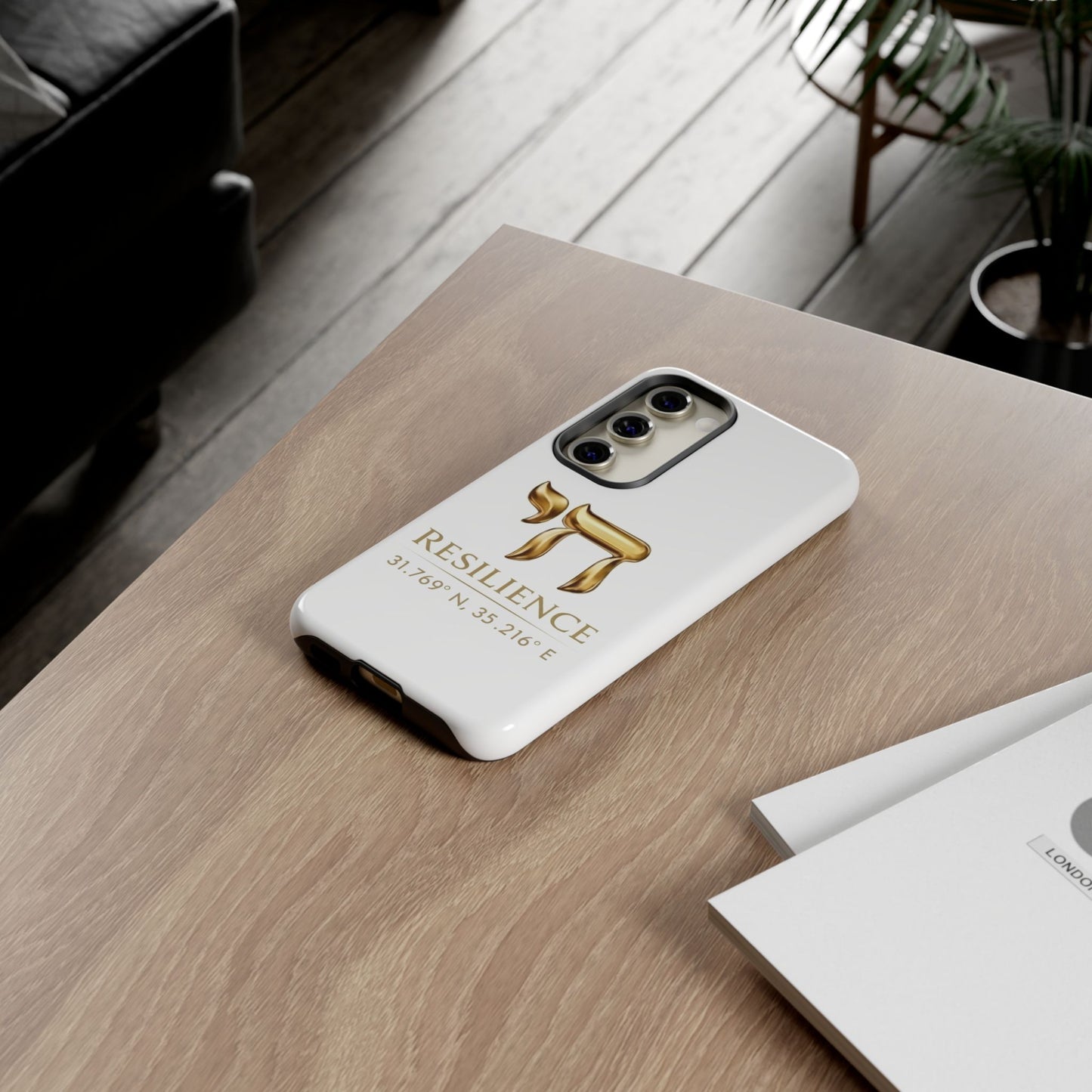 The Resilience Collection. Premium White Edition Phone Case.