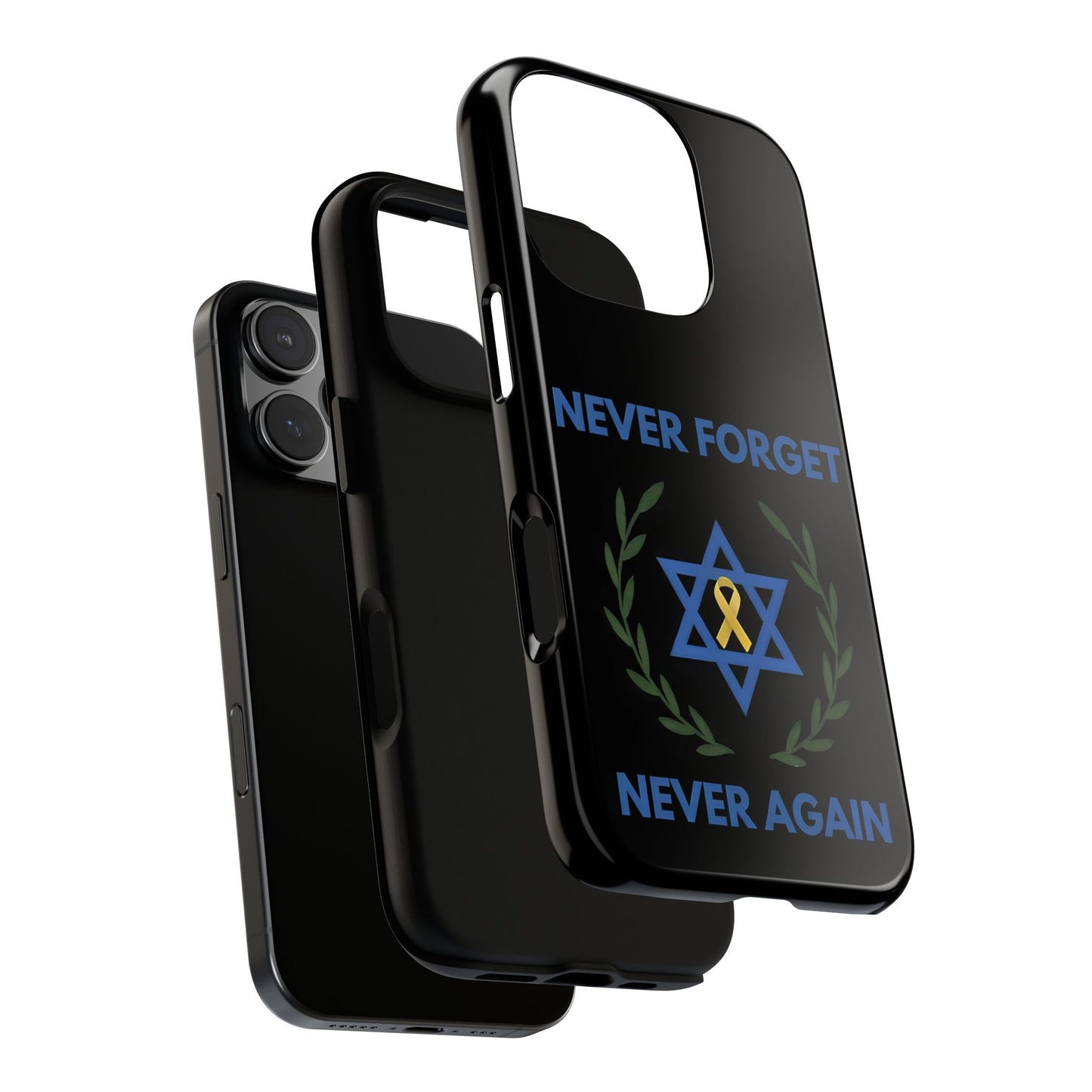 Never Forget, Never Again Collection. Black Edition Phone Case