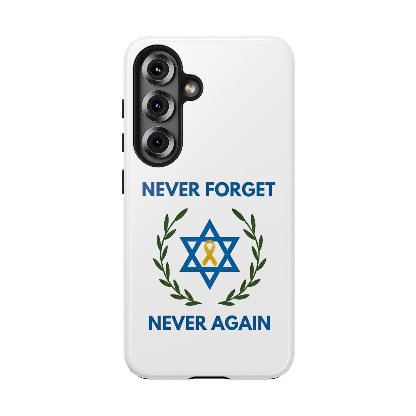 Never Forget,Never Again Collection. Pristine White Phone Case