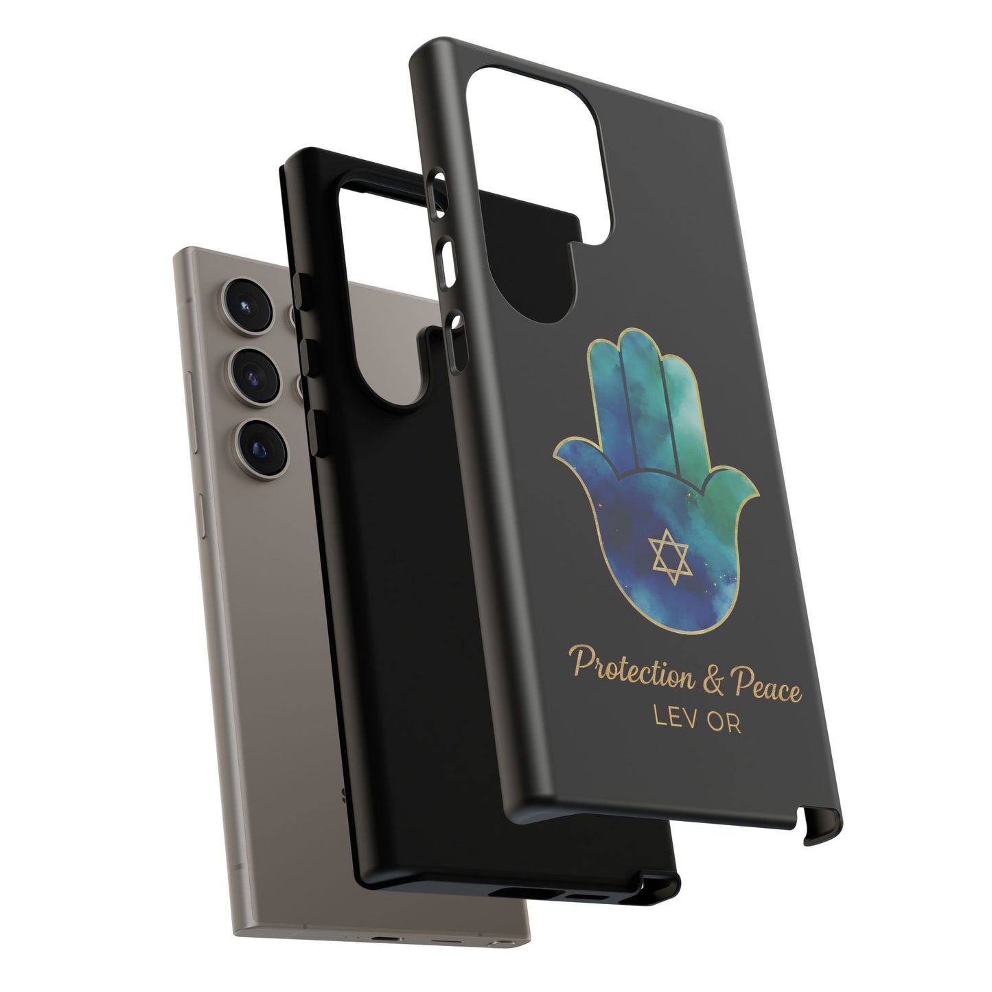 The Guardian Collection.Protection and Peace Premium Black Edition Phone Case