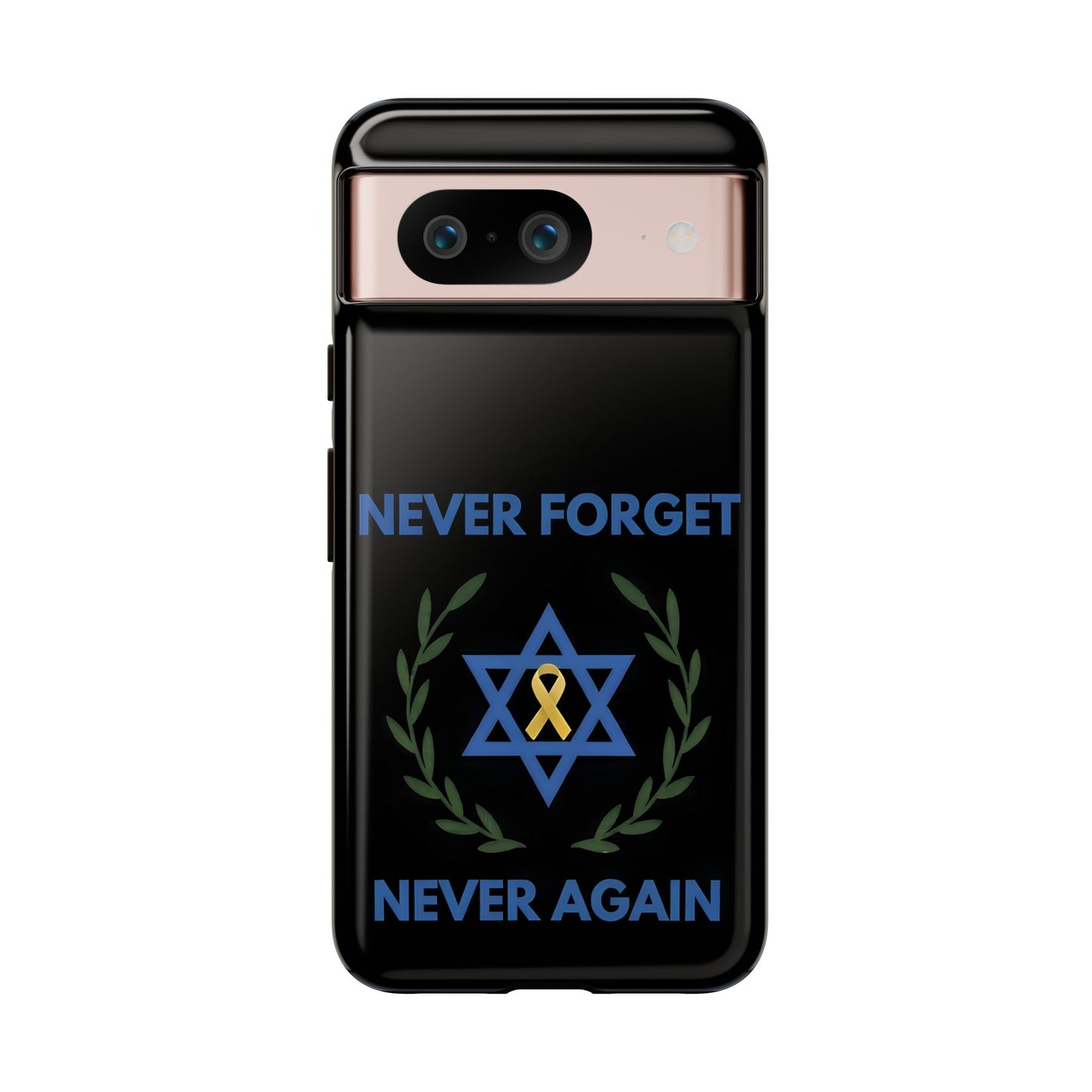 Never Forget, Never Again Collection. Black Edition Phone Case