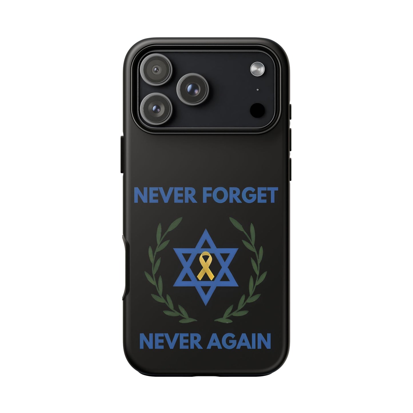 Never Forget, Never Again Collection. Black Edition Phone Case