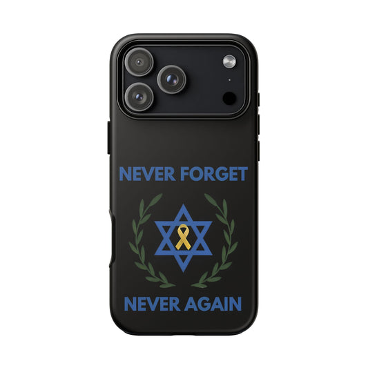 Never Forget, Never Again Collection. Black Edition Phone Case