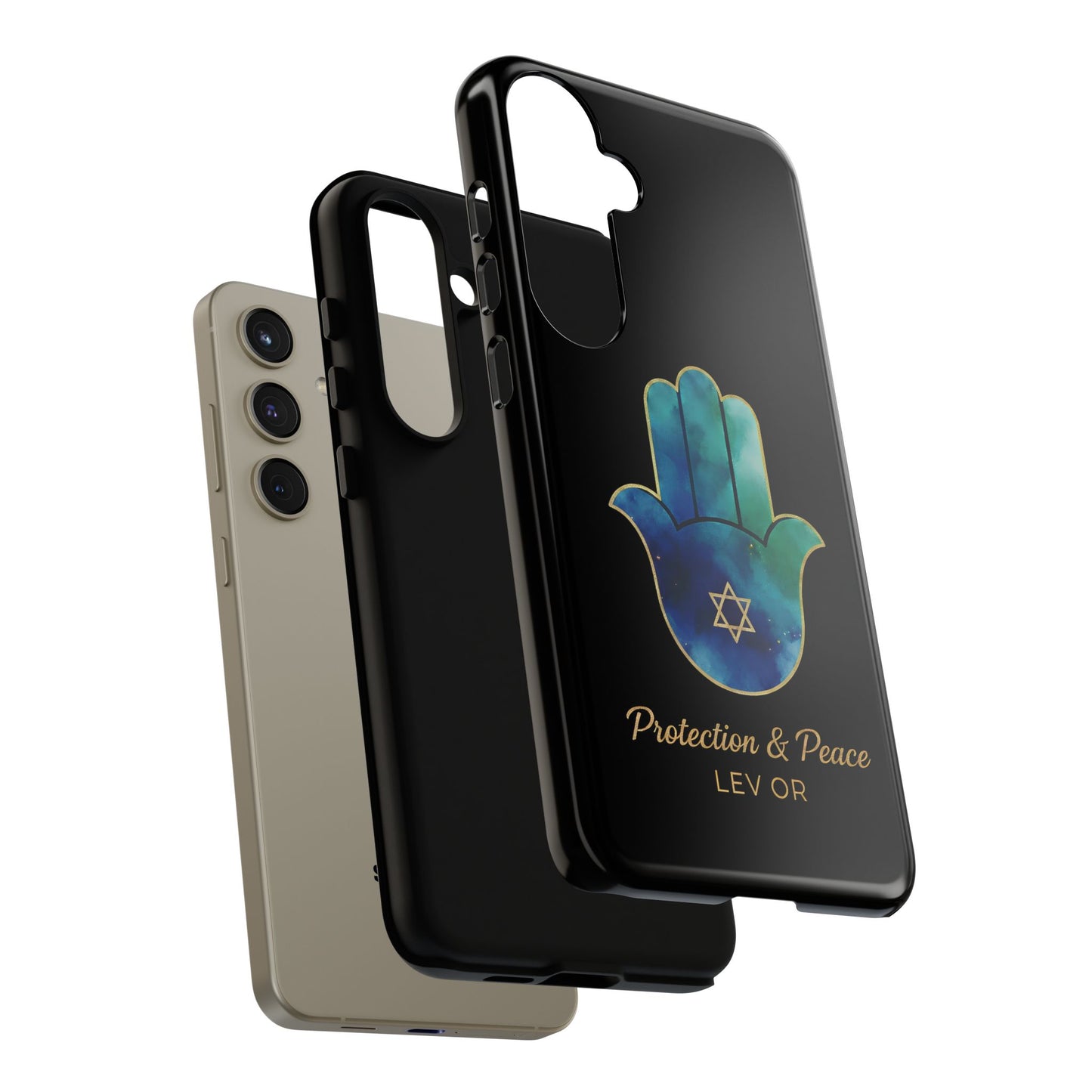 The Guardian Collection.Protection and Peace Premium Black Edition Phone Case
