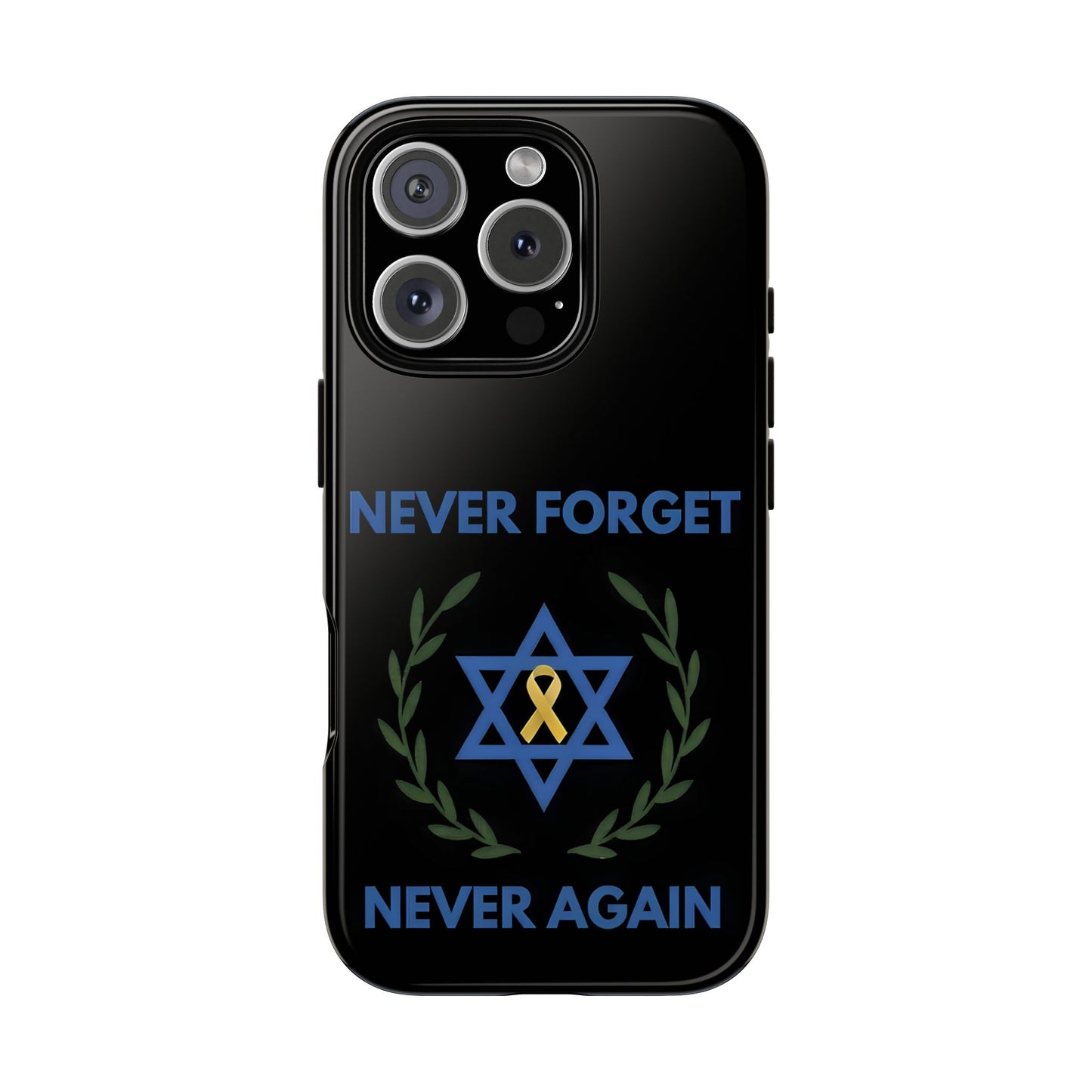 Never Forget, Never Again Collection. Black Edition Phone Case