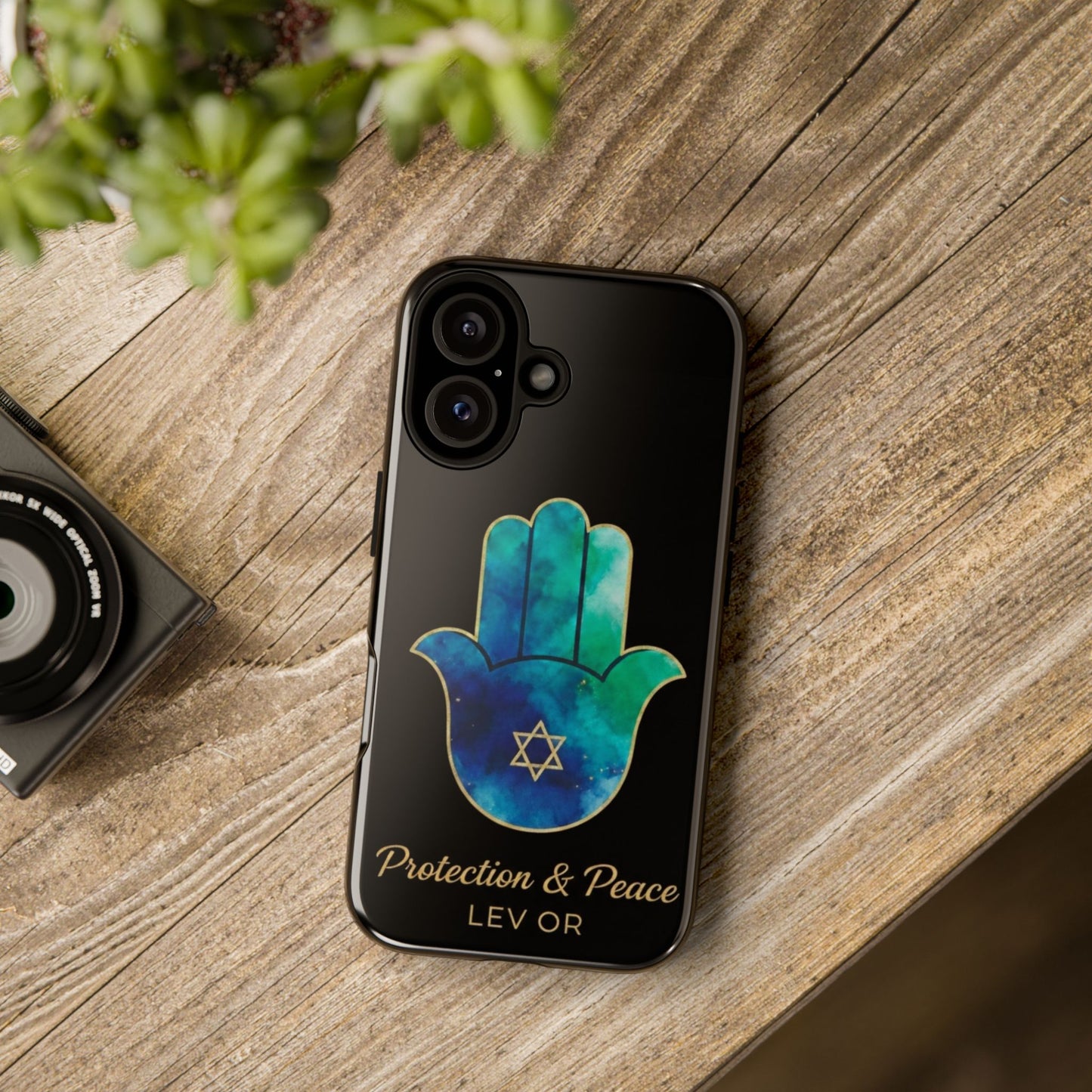 Protection and Peace Premium Black Edition Phone Case