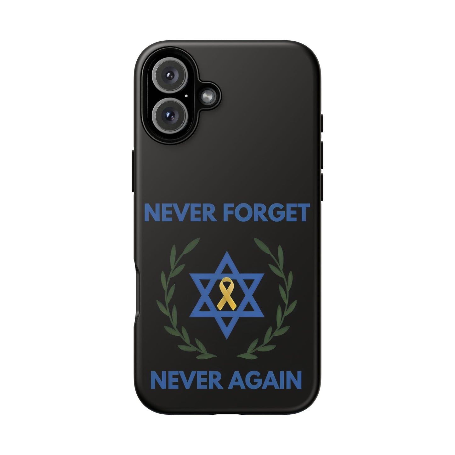 Never Forget, Never Again Collection. Black Edition Phone Case