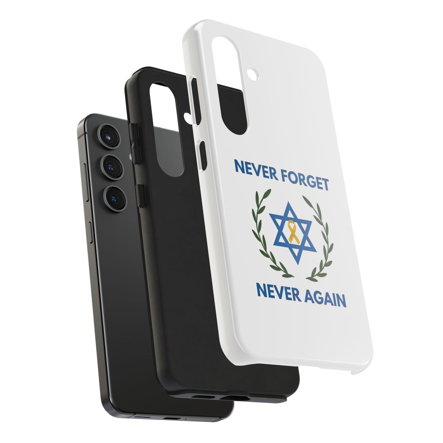 Never Forget,Never Again Collection. Pristine White Phone Case