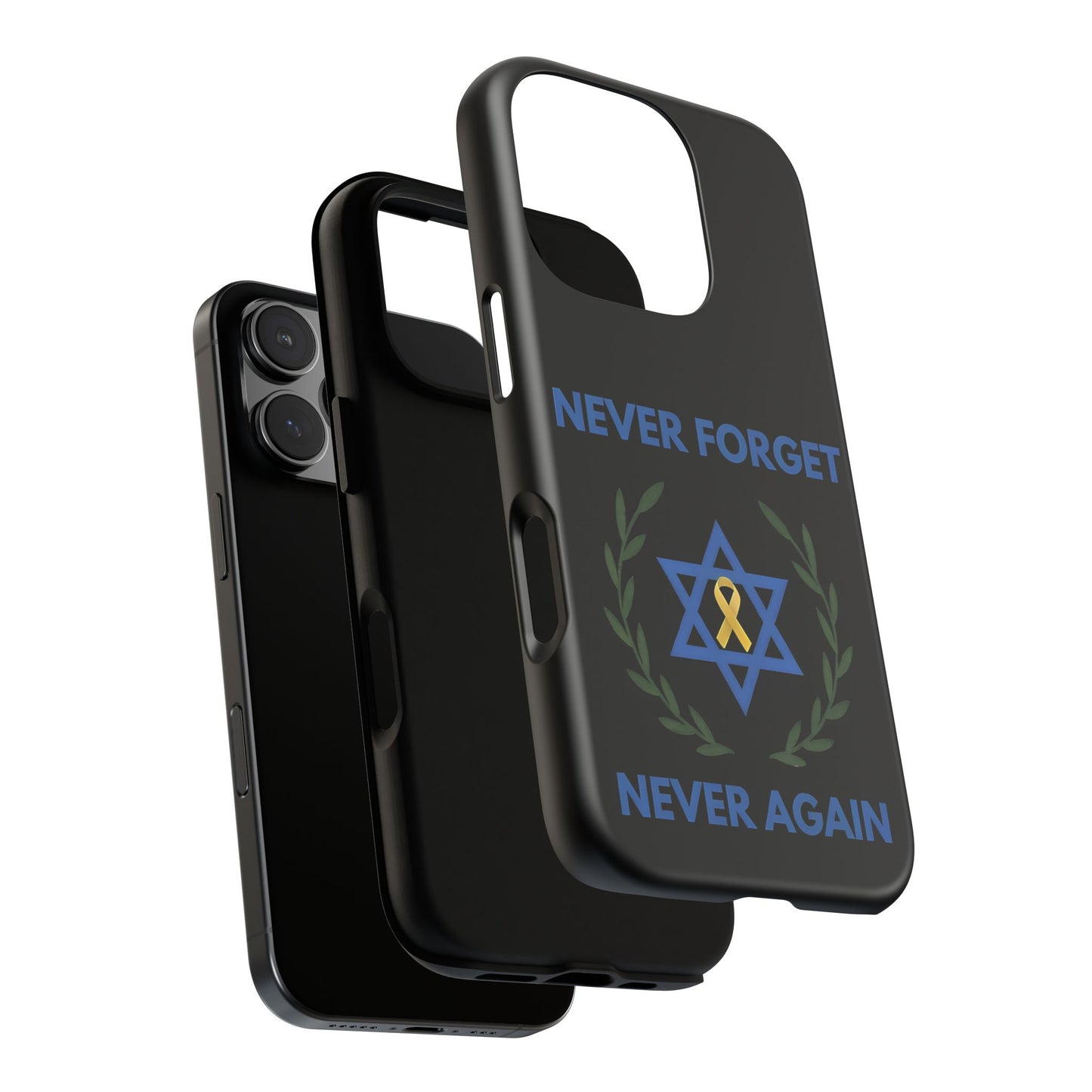 Never Forget, Never Again Collection. Black Edition Phone Case