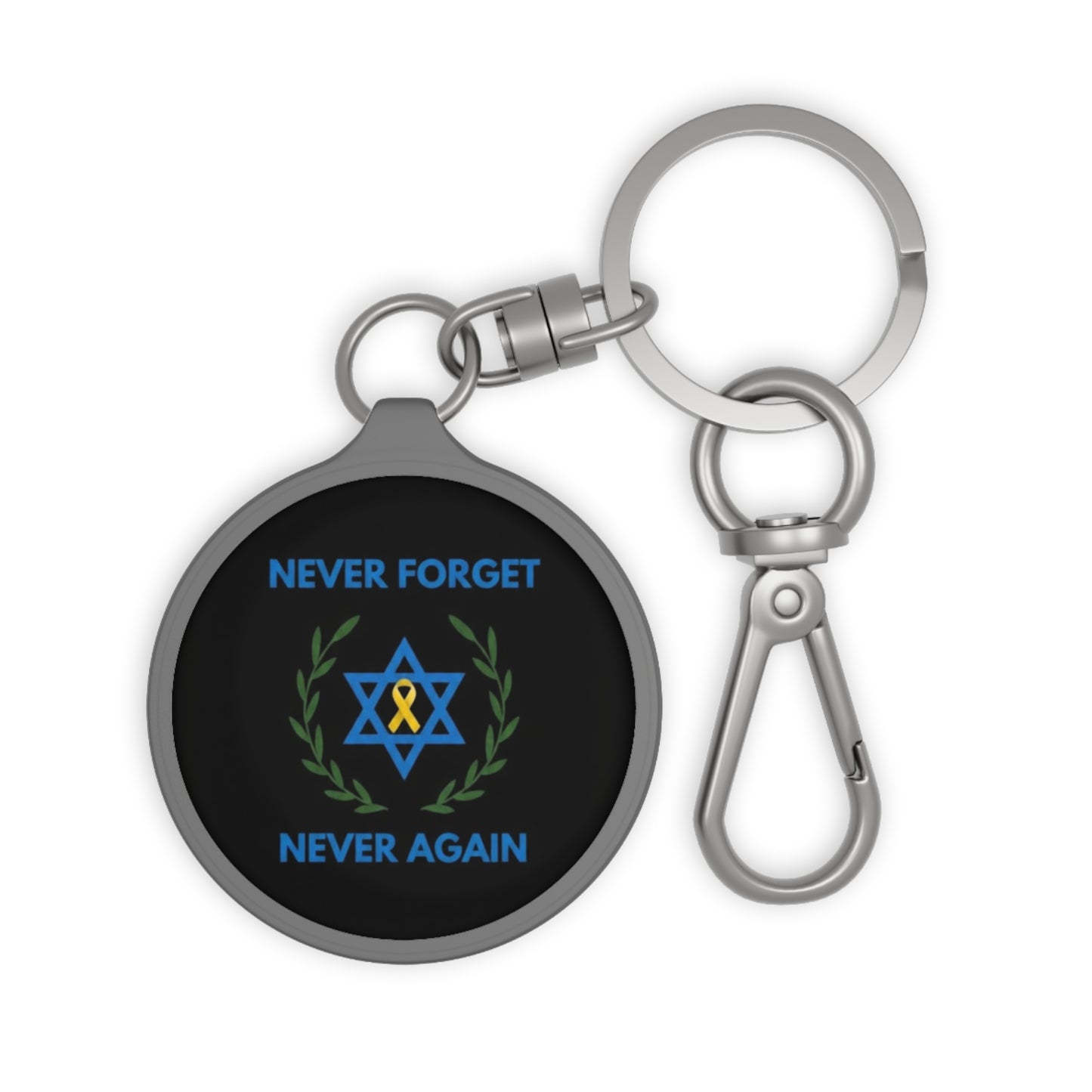 Never Forget, Never Again Collection Keyring.Black Edition
