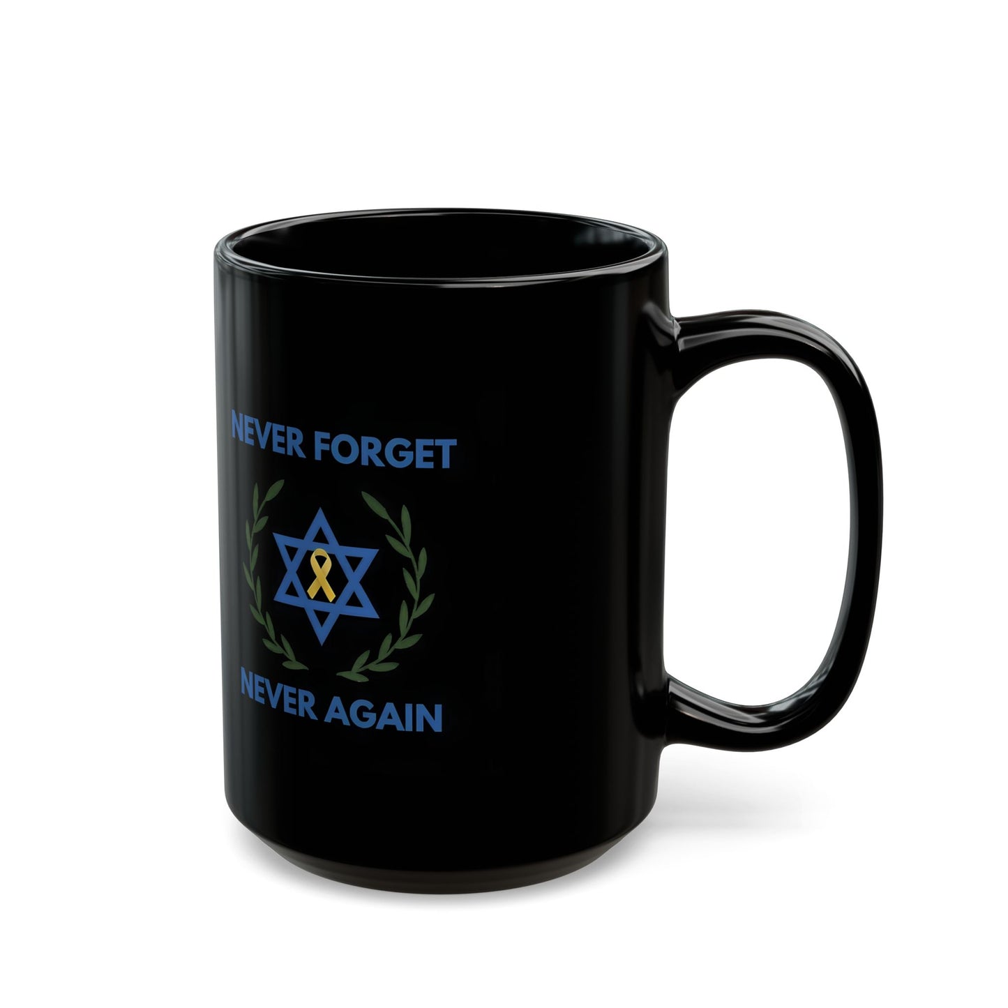Never Forget, Never Again Collection.Black Edition Coffee Mug