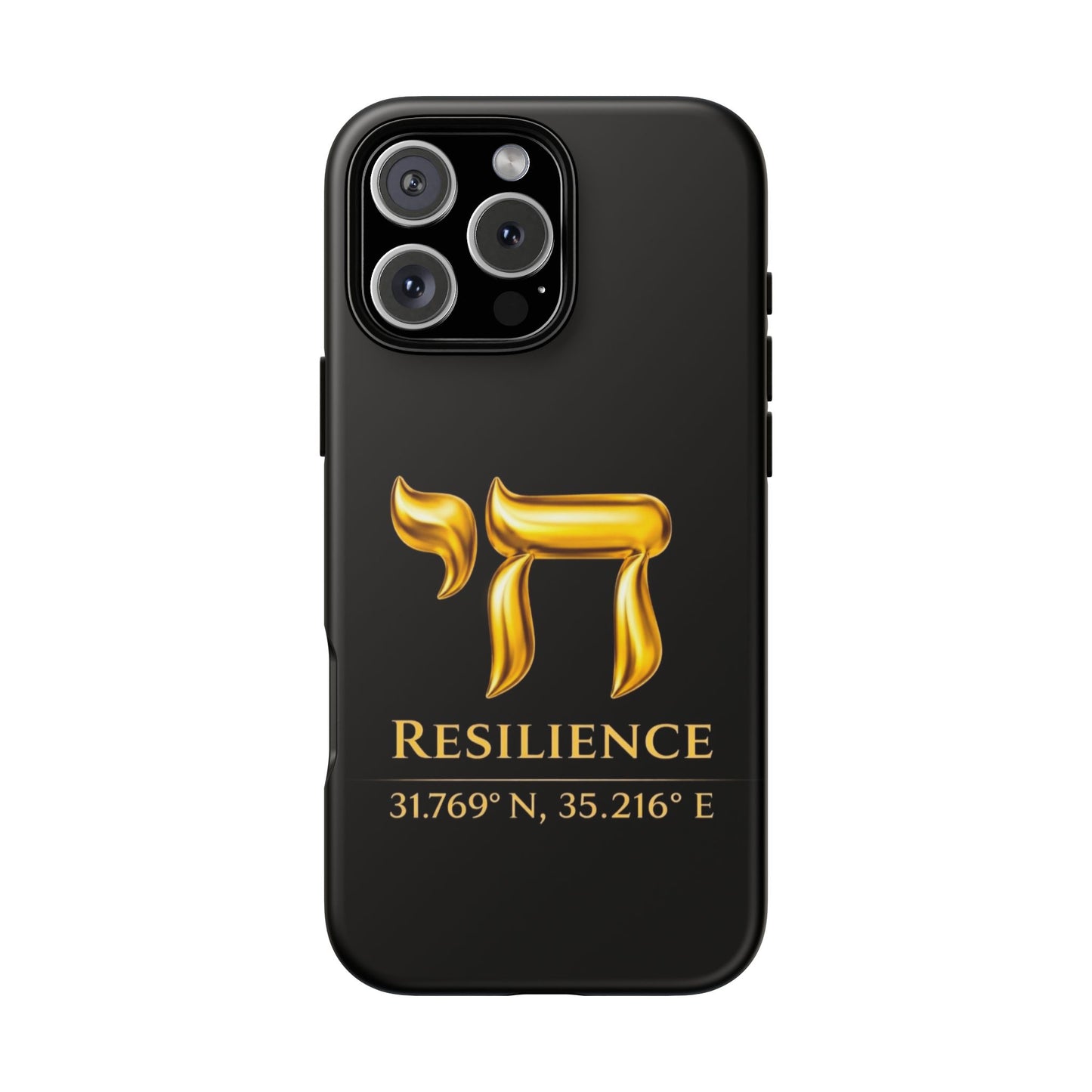 The Resilience Collection.Phone Case. Premium Black Edition. Protect with Purpose
