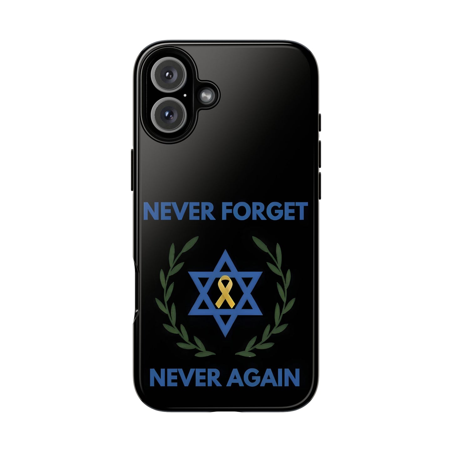 Never Forget, Never Again Collection. Black Edition Phone Case