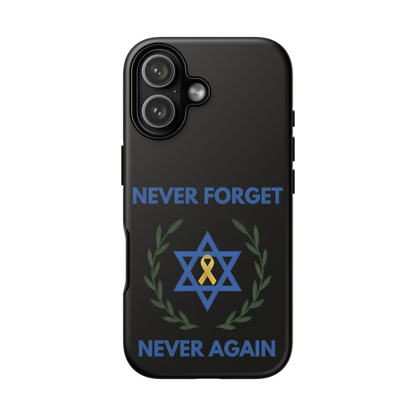 Never Forget, Never Again Collection. Black Edition Phone Case