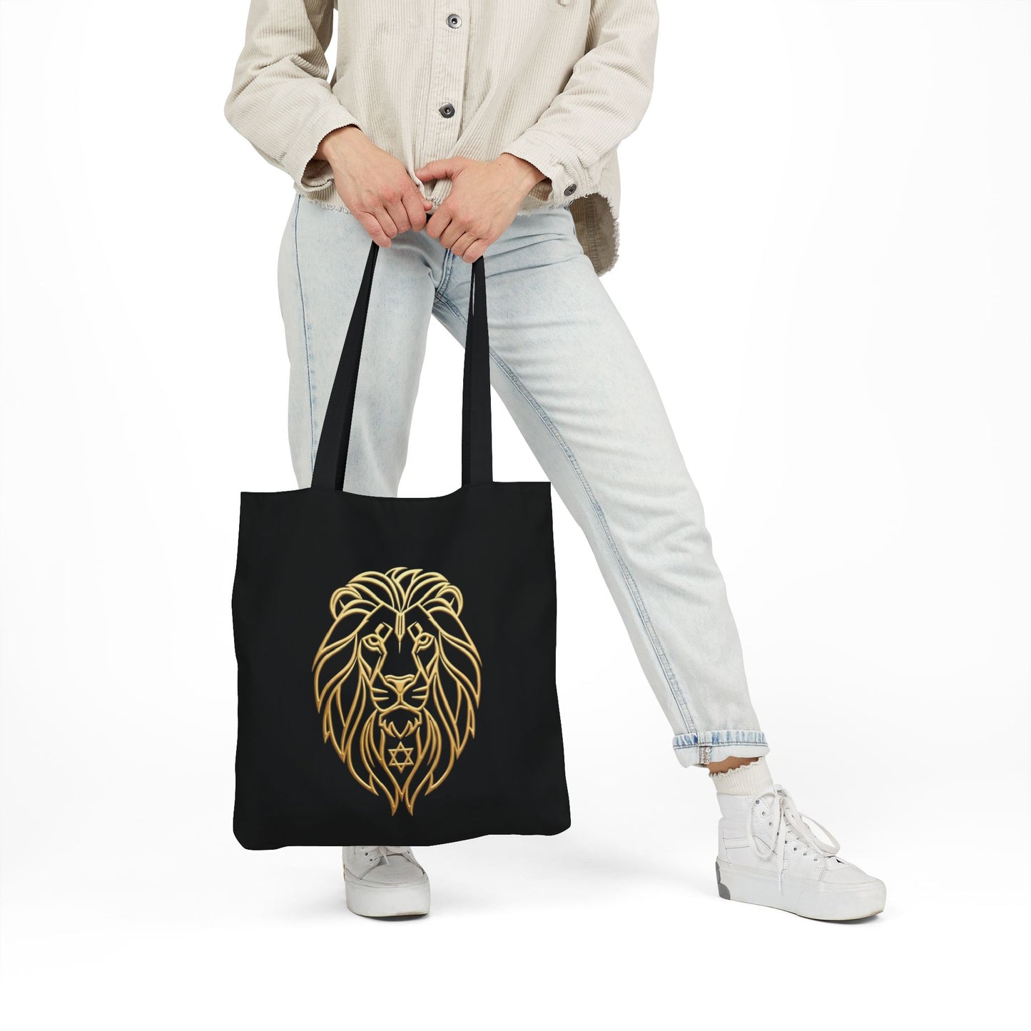 The Aryeh Collection: Black Lion Tote