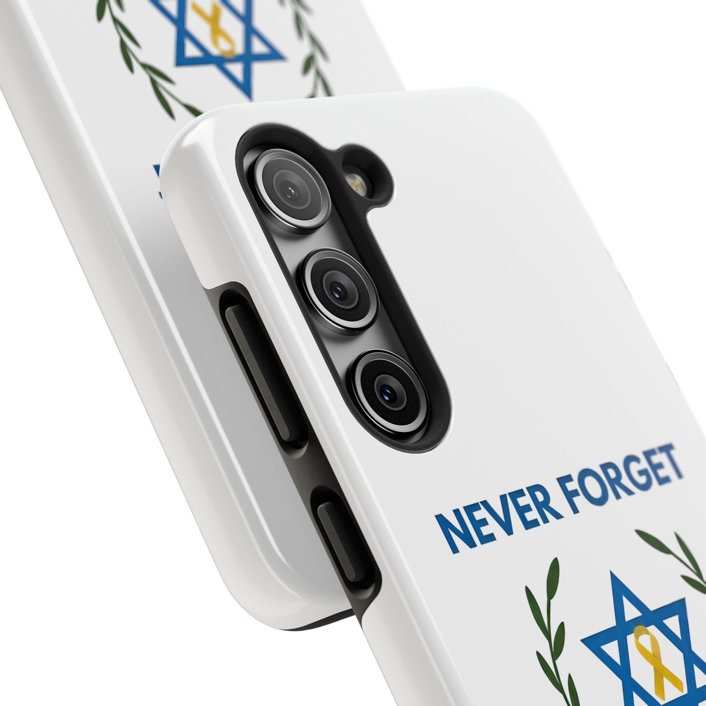 Never Forget,Never Again Collection. Pristine White Phone Case