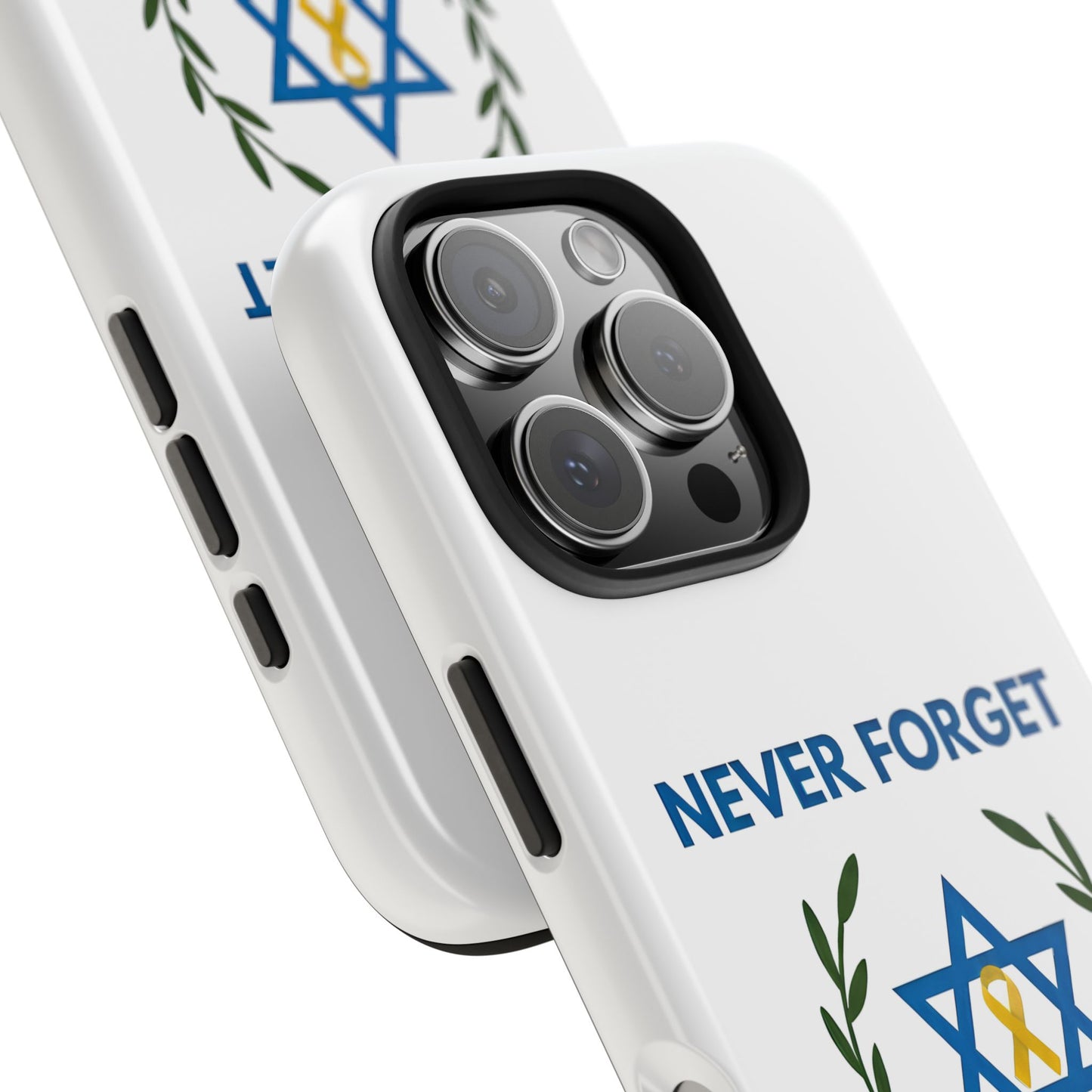 Never Forget,Never Again Collection. Pristine White Phone Case