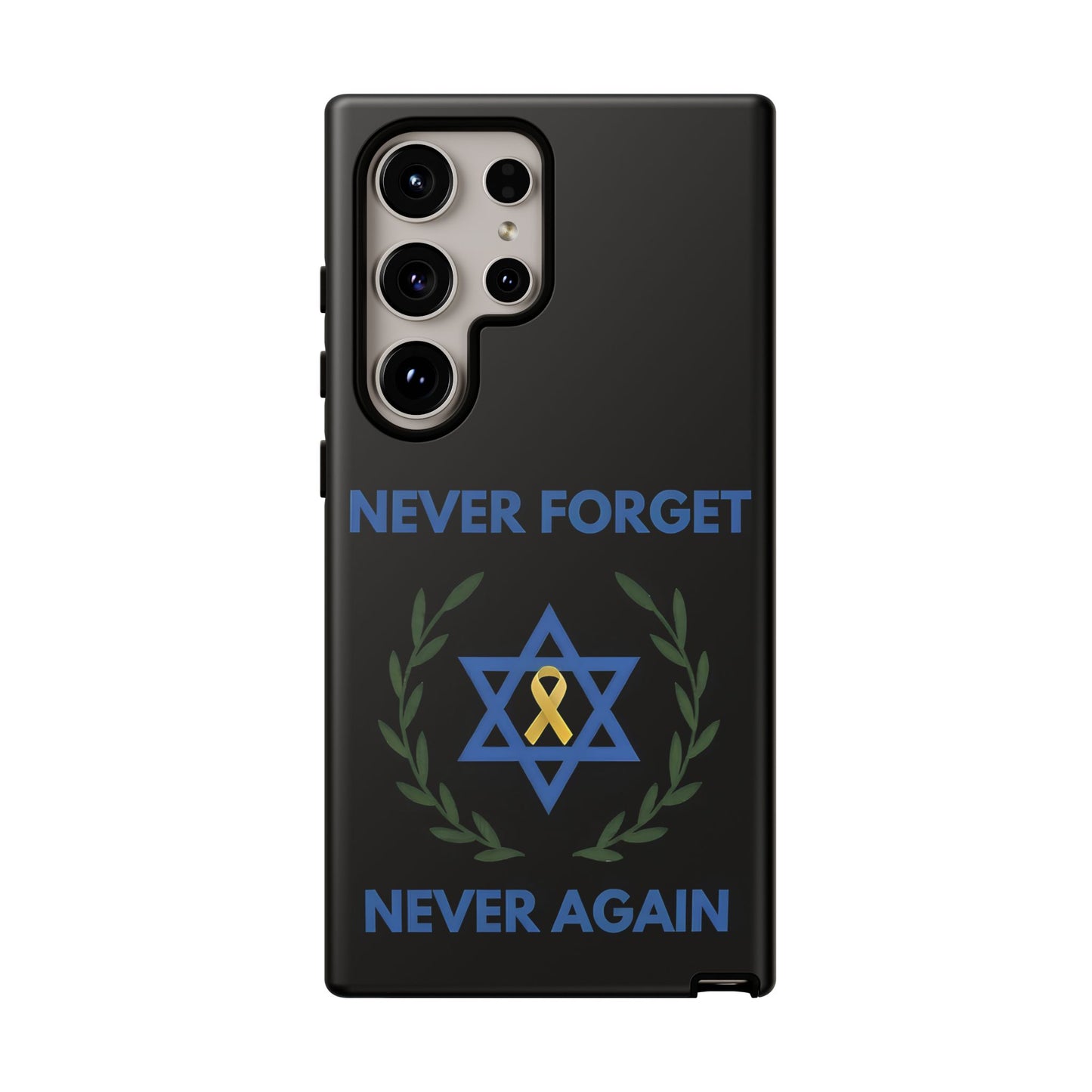 Never Forget, Never Again Collection. Black Edition Phone Case