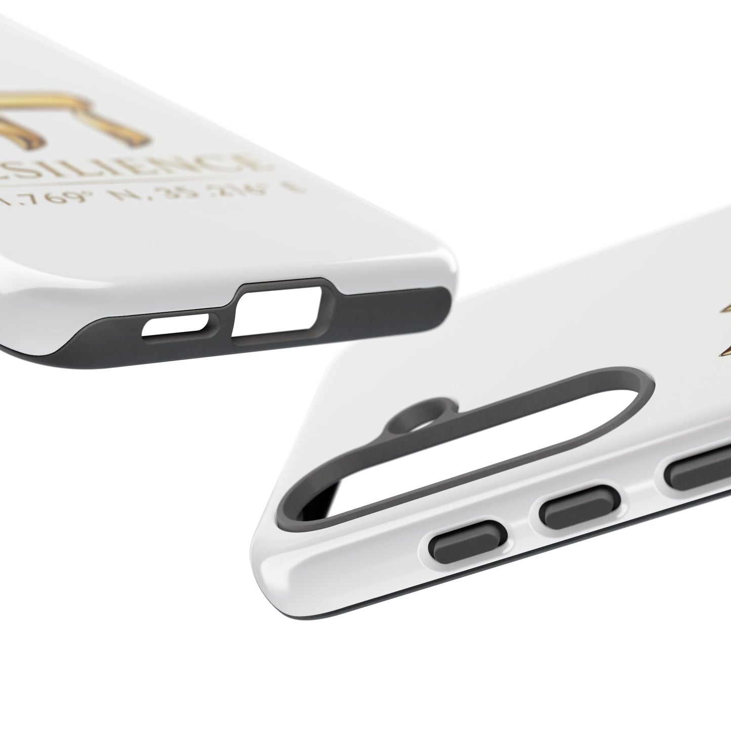 The Resilience Collection. Premium White Edition Phone Case.