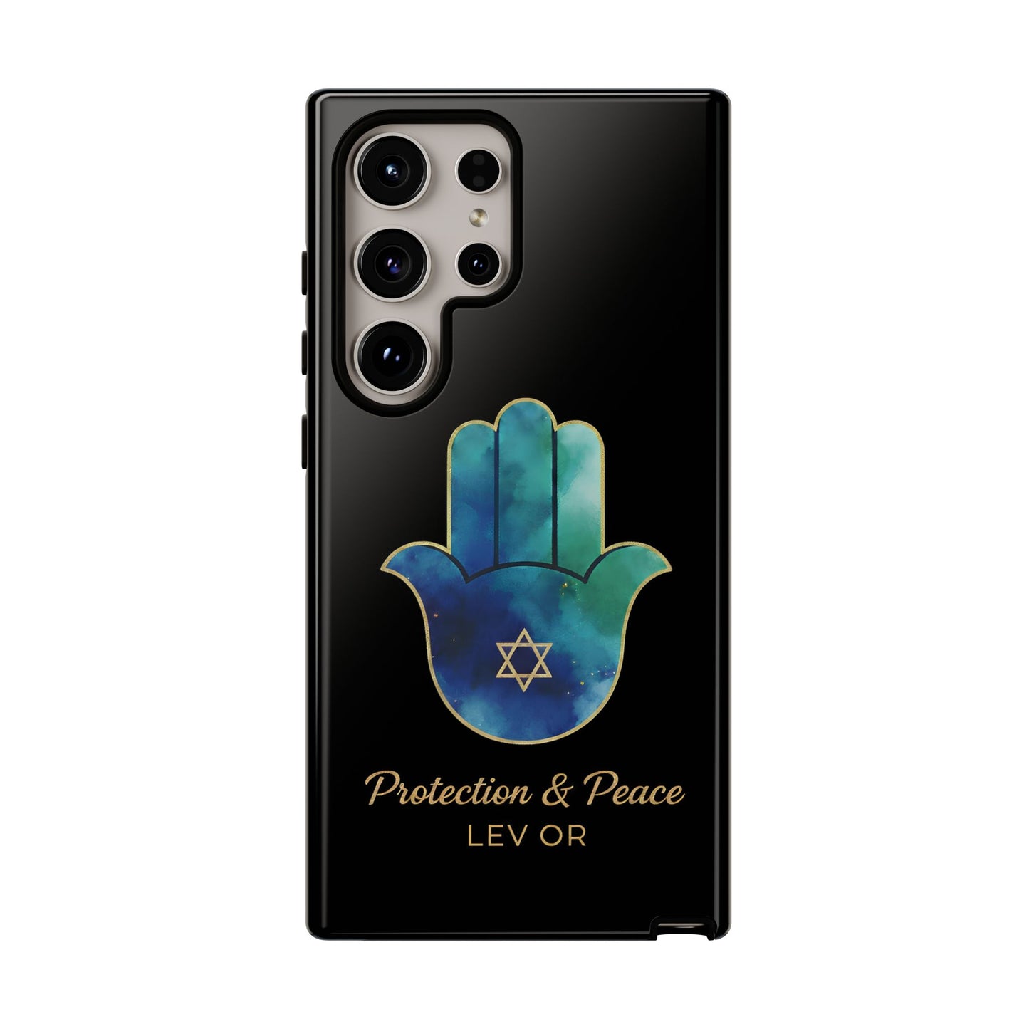 The Guardian Collection.Protection and Peace Premium Black Edition Phone Case