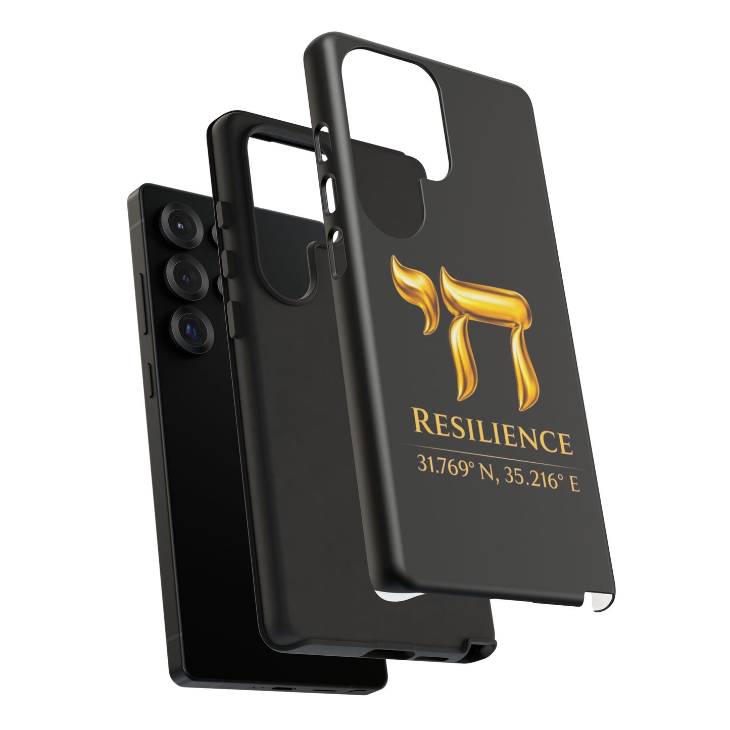 The Resilience Collection.Phone Case. Premium Black Edition. Protect with Purpose