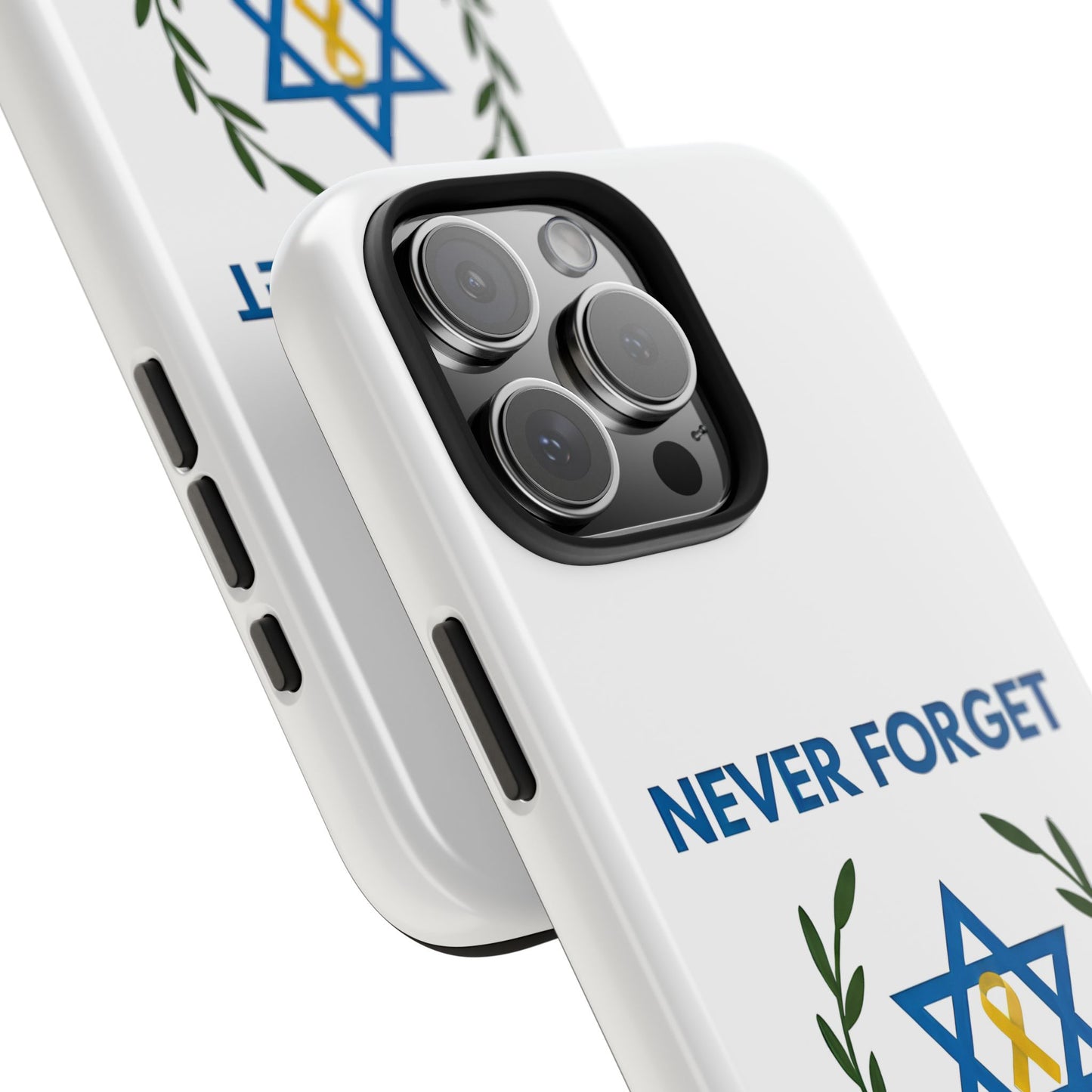 Never Forget,Never Again Collection. Pristine White Phone Case