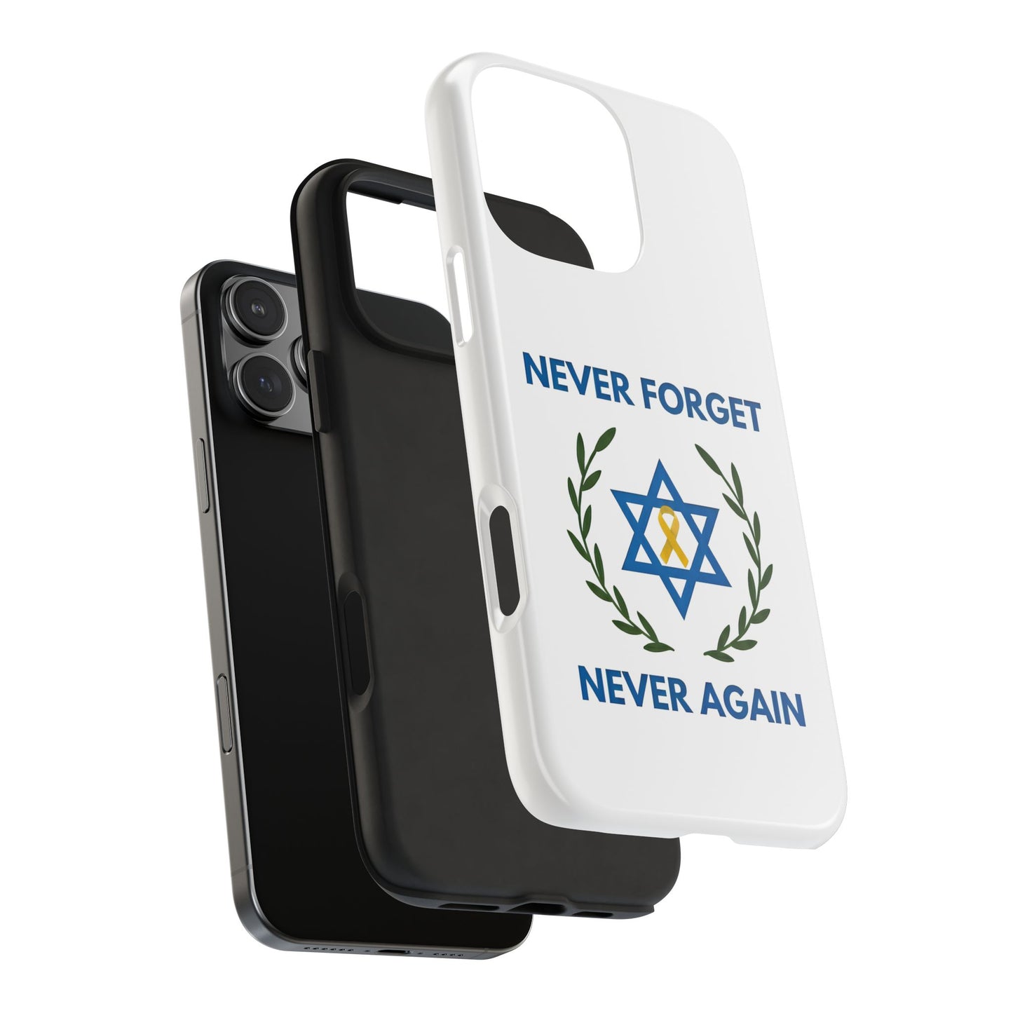 Never Forget,Never Again Collection. Pristine White Phone Case