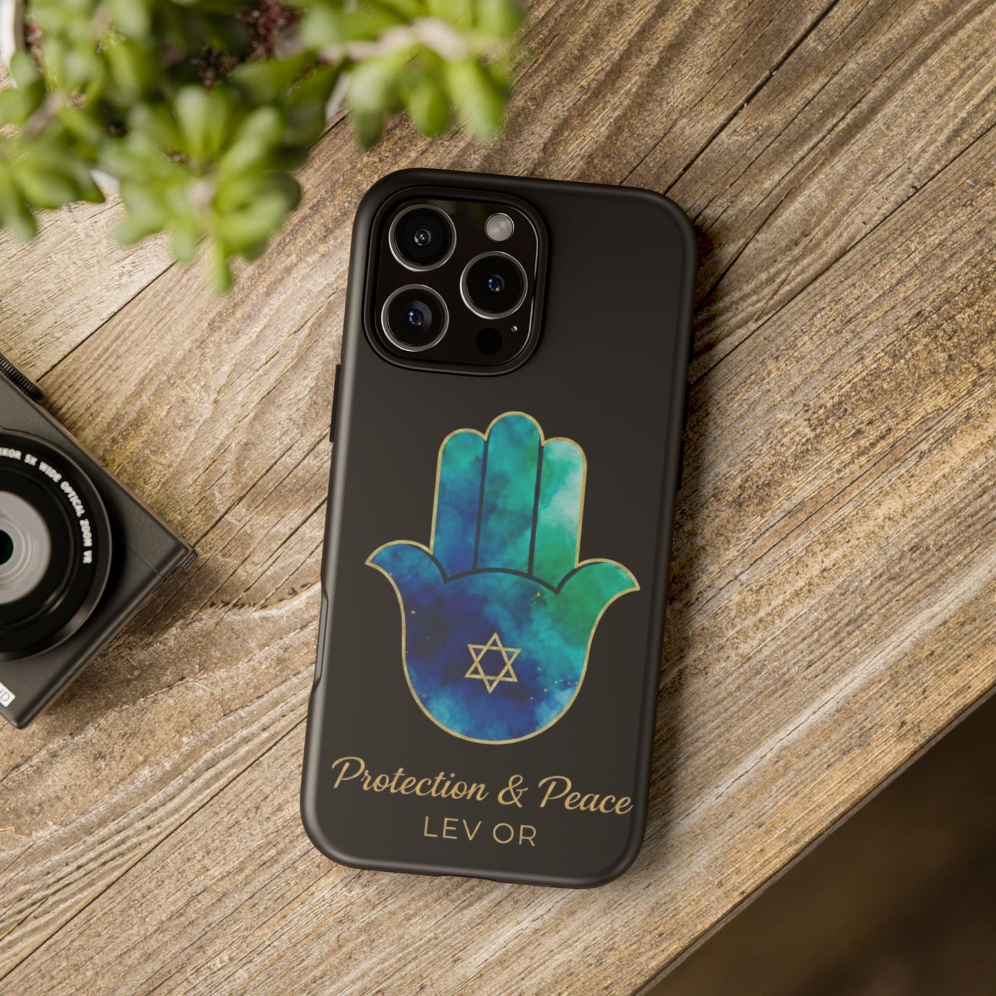 Protection and Peace Premium Black Edition Phone Case