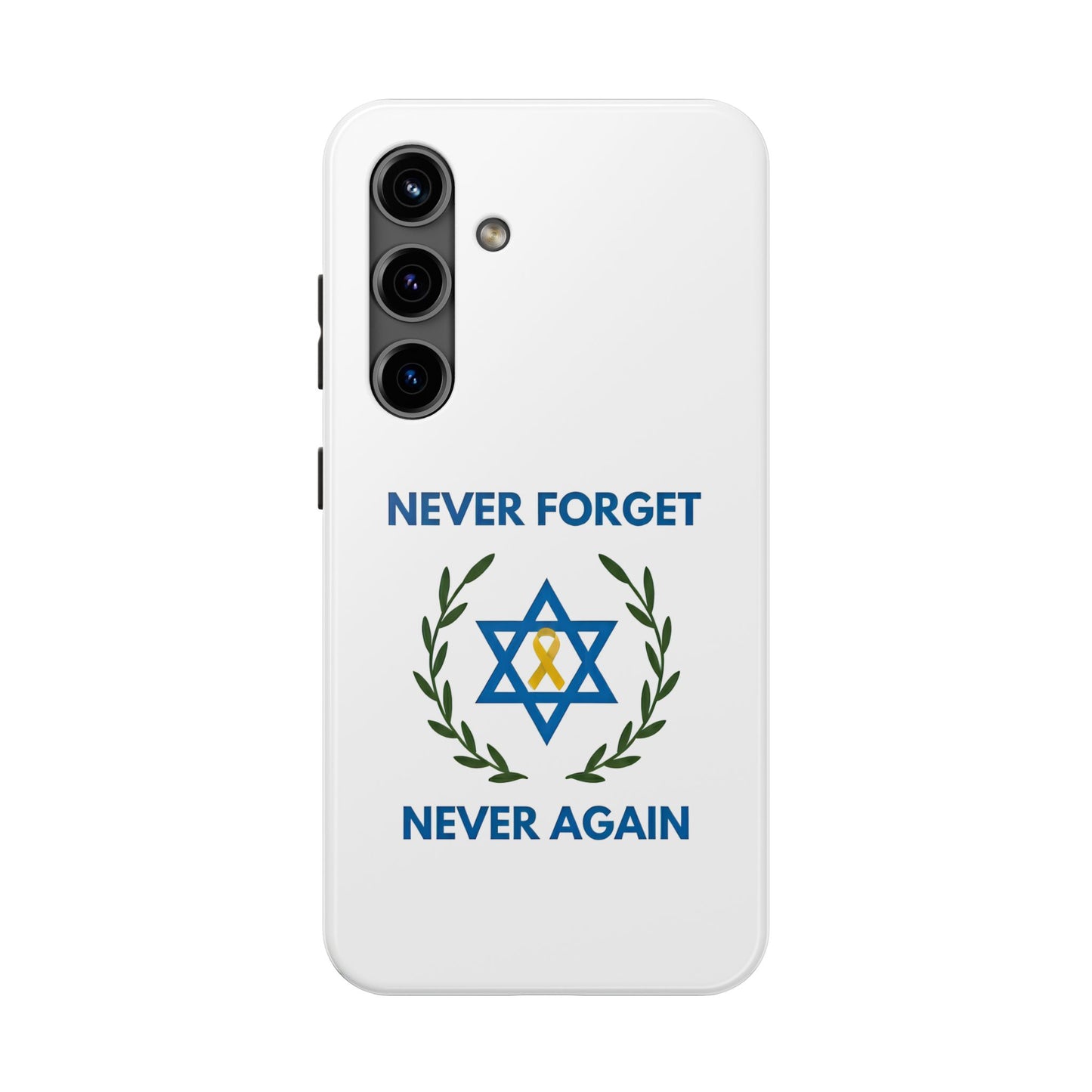 Never Forget,Never Again Collection. Pristine White Phone Case