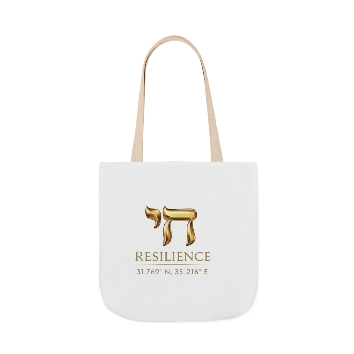 The Resilience Collection. Premium White Tote Bag. Carry It with You.