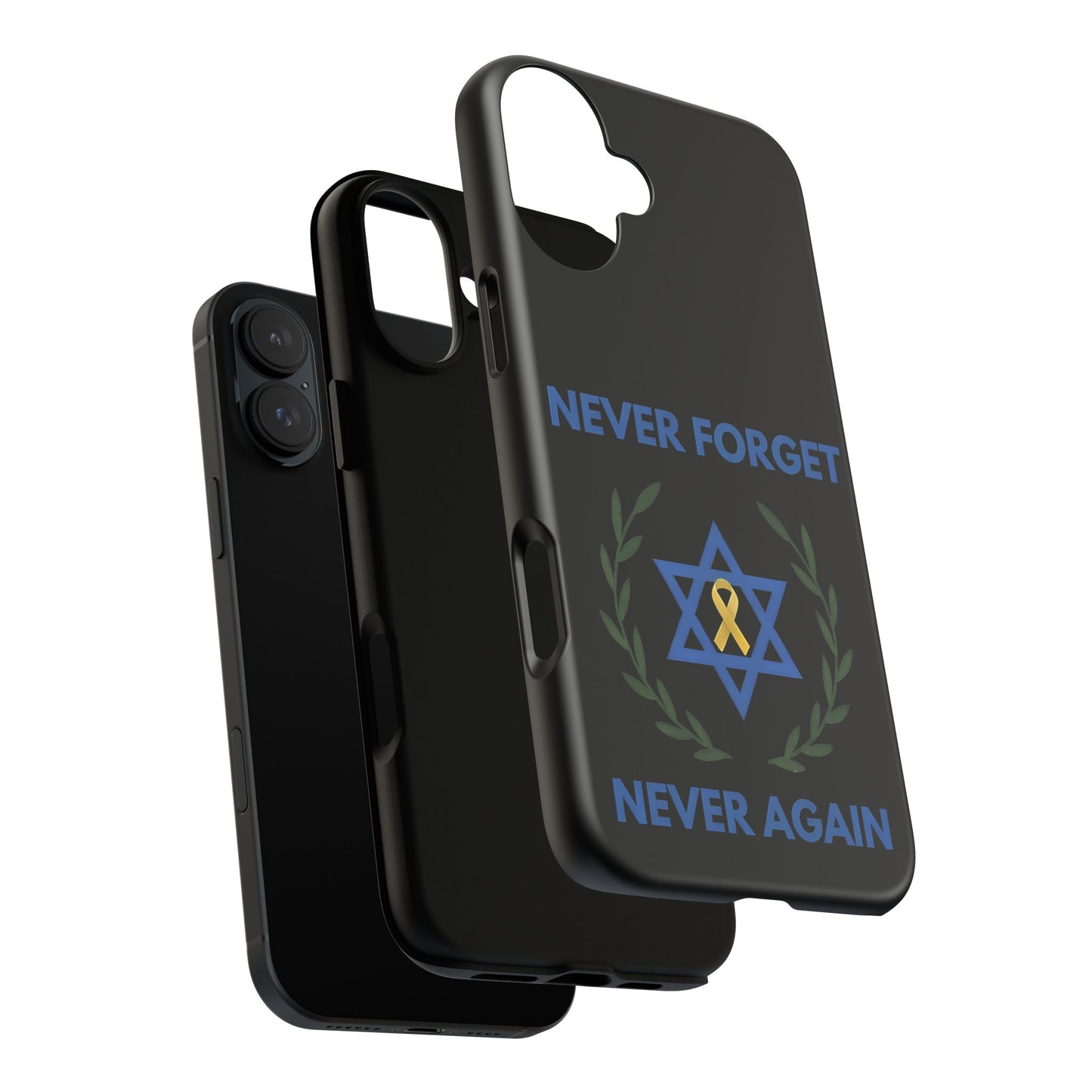 Never Forget, Never Again Collection. Black Edition Phone Case