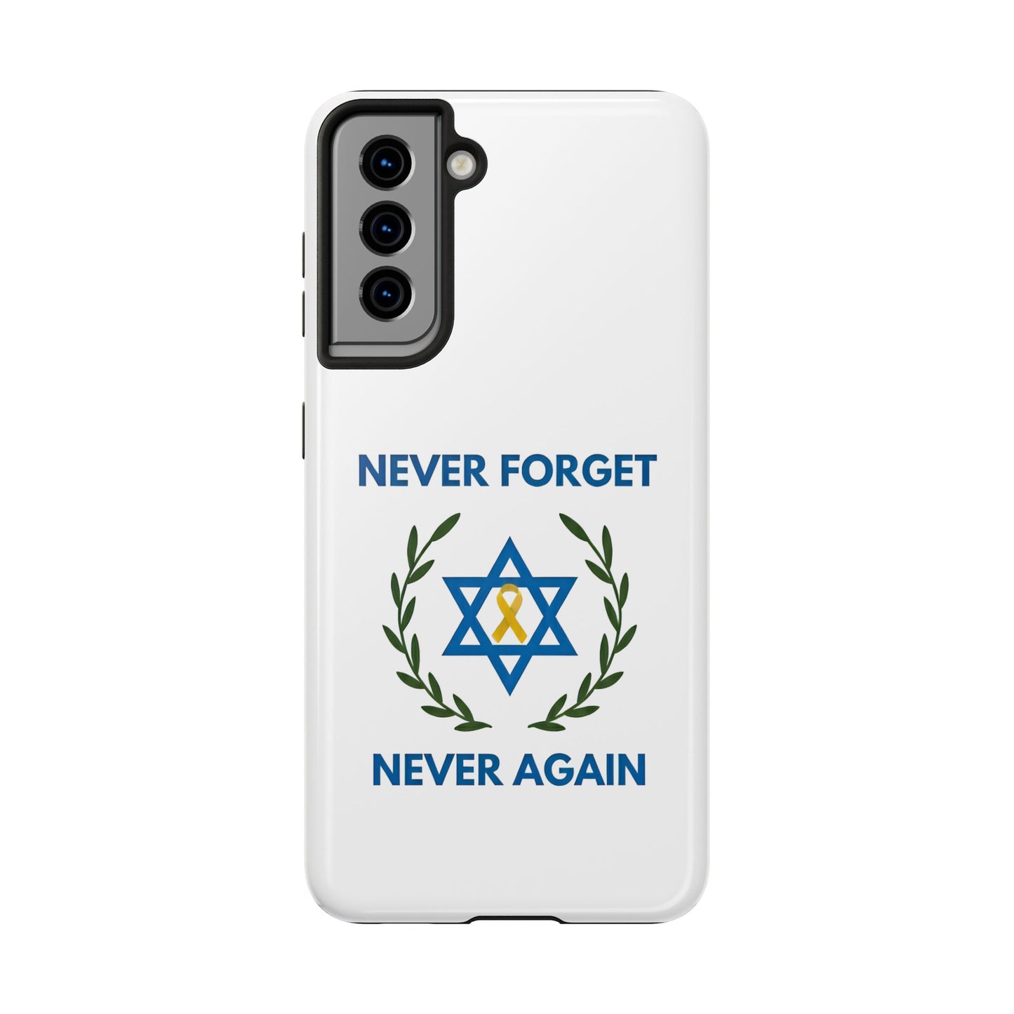 Never Forget,Never Again Collection. Pristine White Phone Case