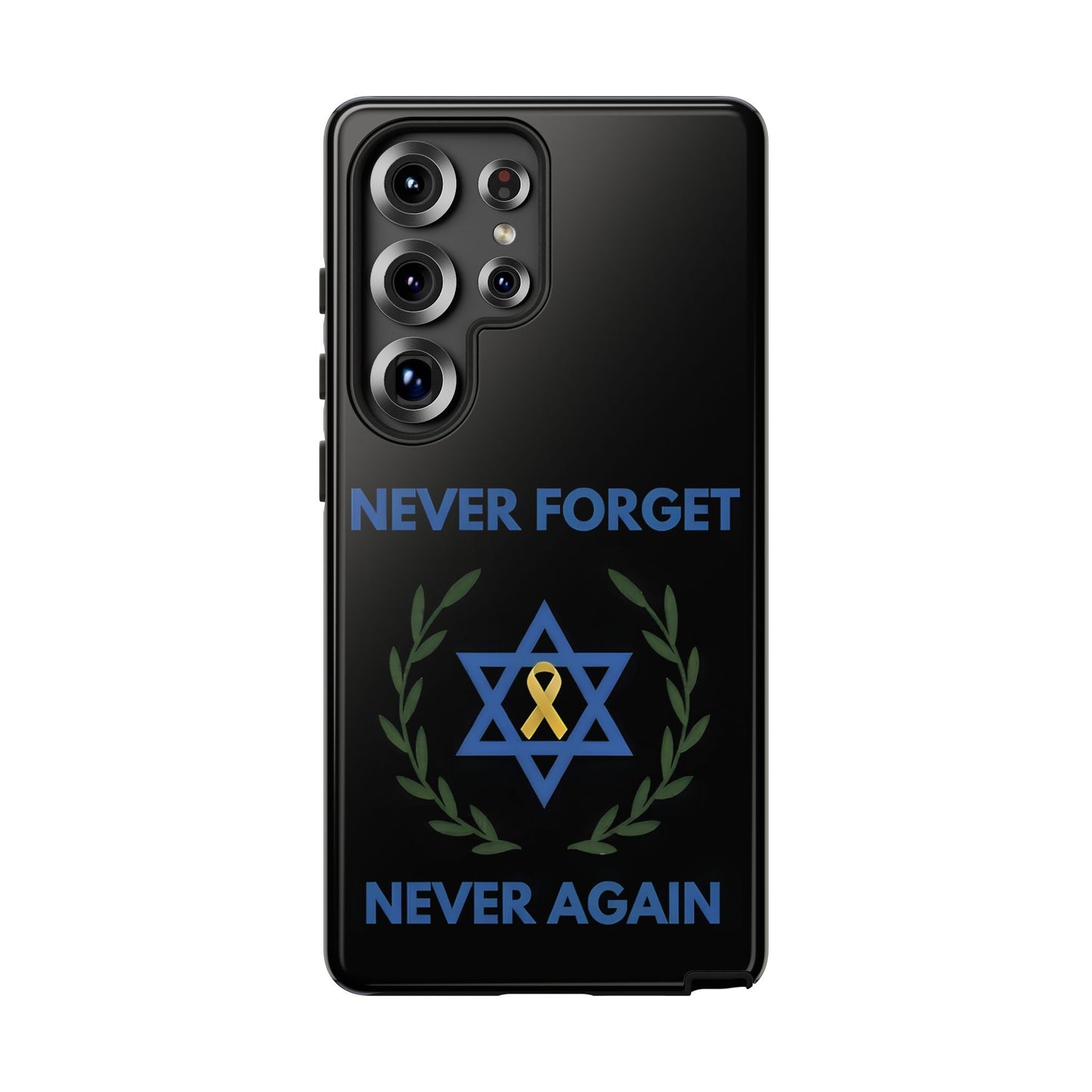 Never Forget, Never Again Collection. Black Edition Phone Case