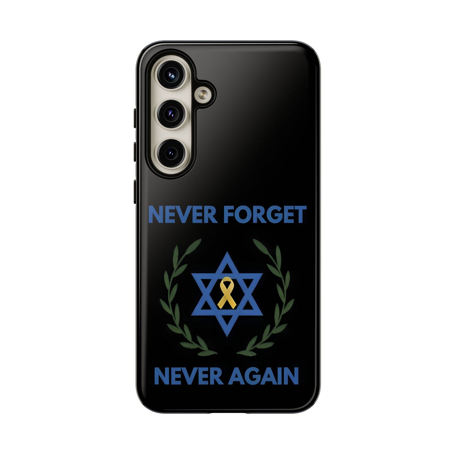 Never Forget, Never Again Collection. Black Edition Phone Case