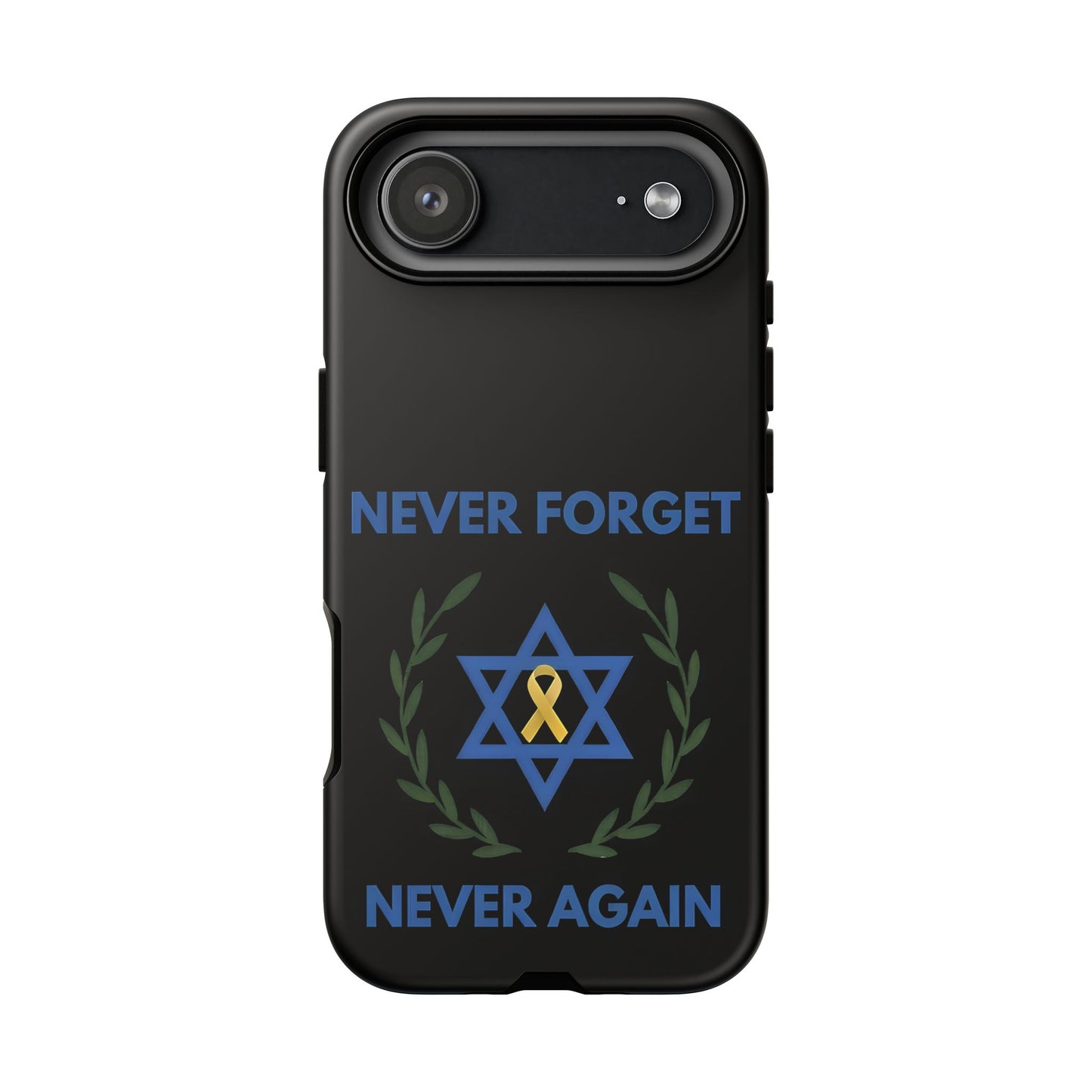 Never Forget, Never Again Collection. Black Edition Phone Case