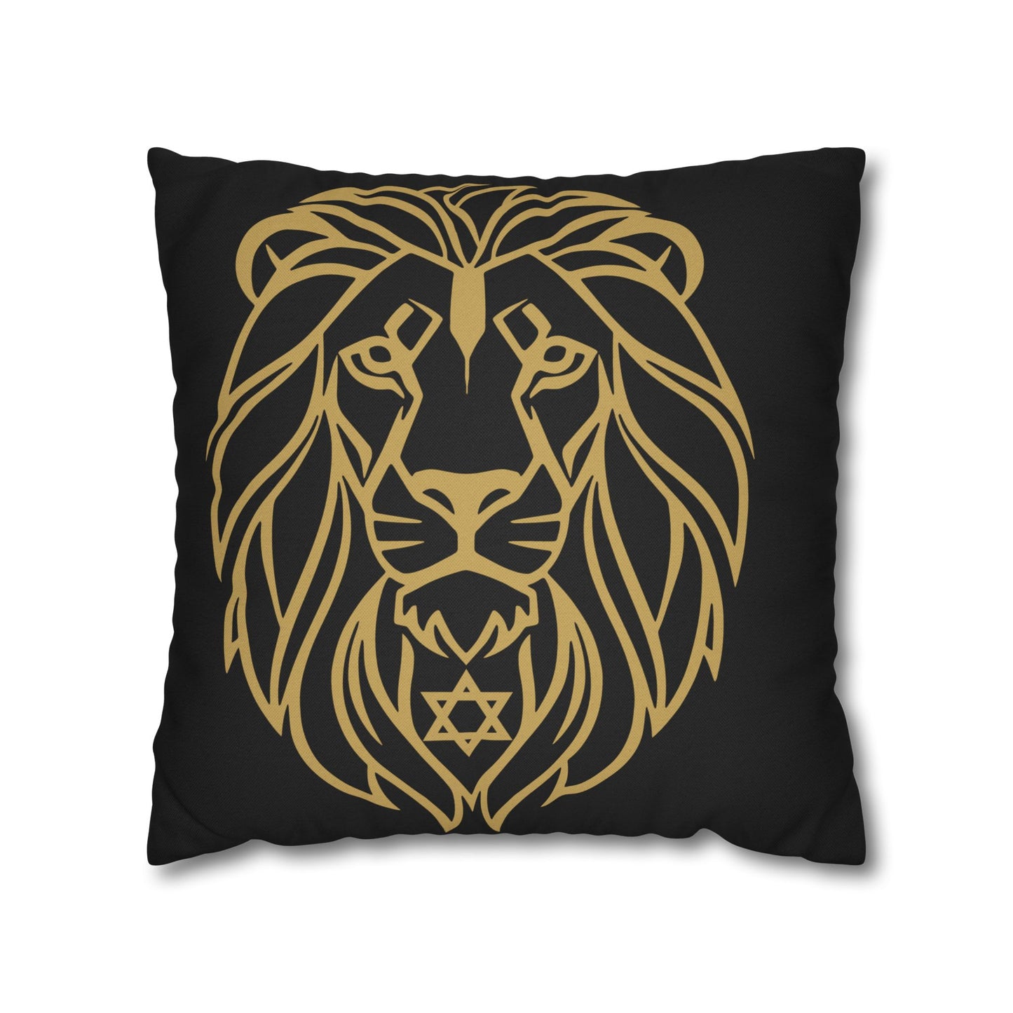 Lion of Lev™ Decorative Black Cushion Cover