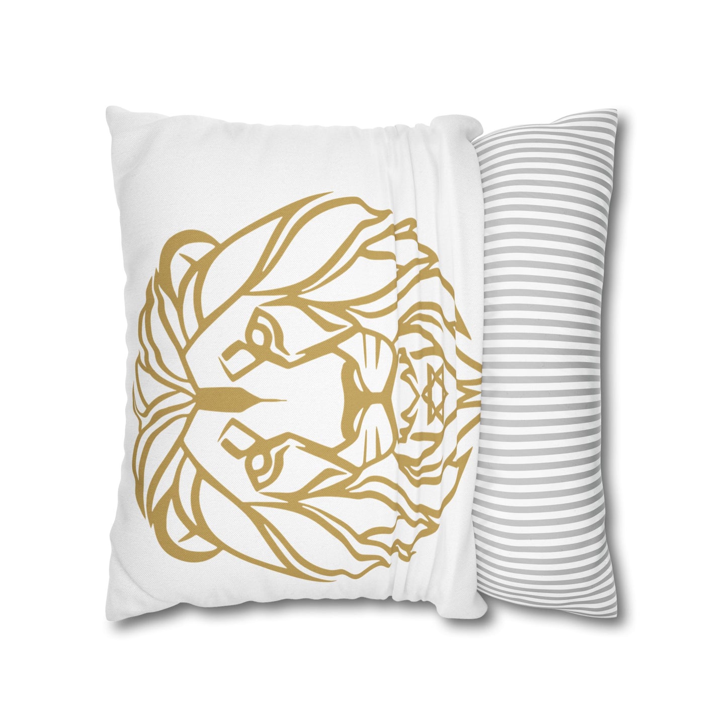 Lion of Lev™ Decorative White Cushion Cover