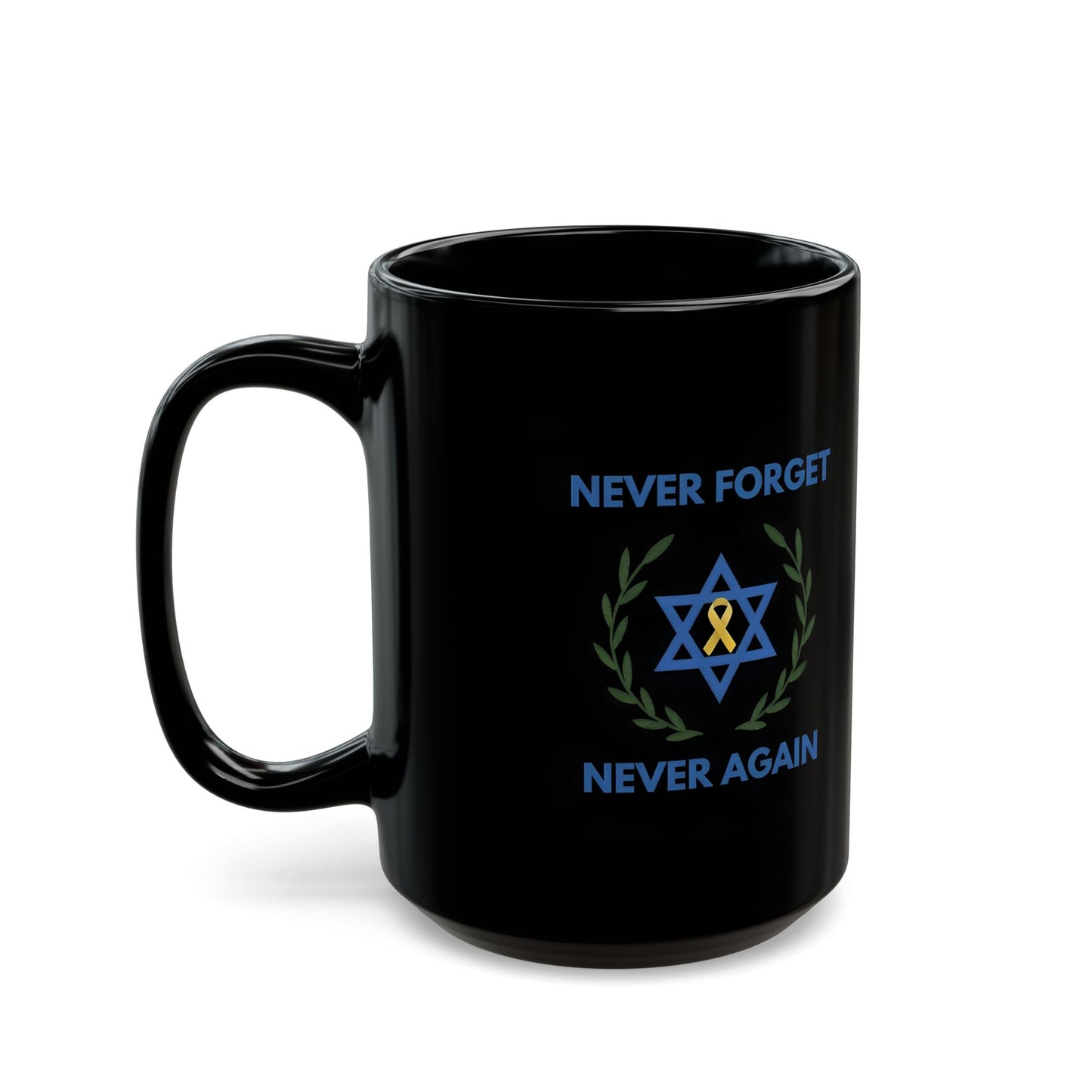 Never Forget, Never Again Collection.Black Edition Coffee Mug