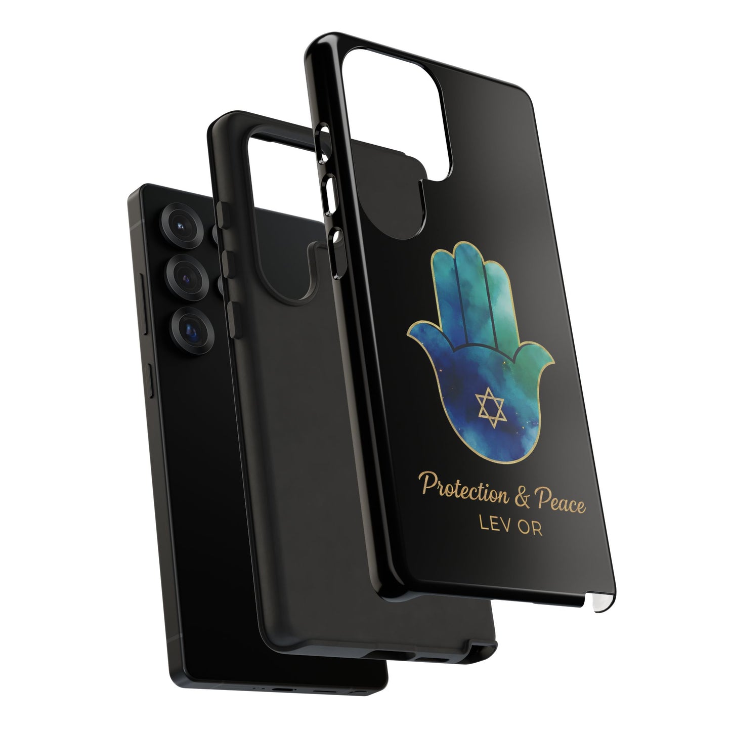 The Guardian Collection.Protection and Peace Premium Black Edition Phone Case