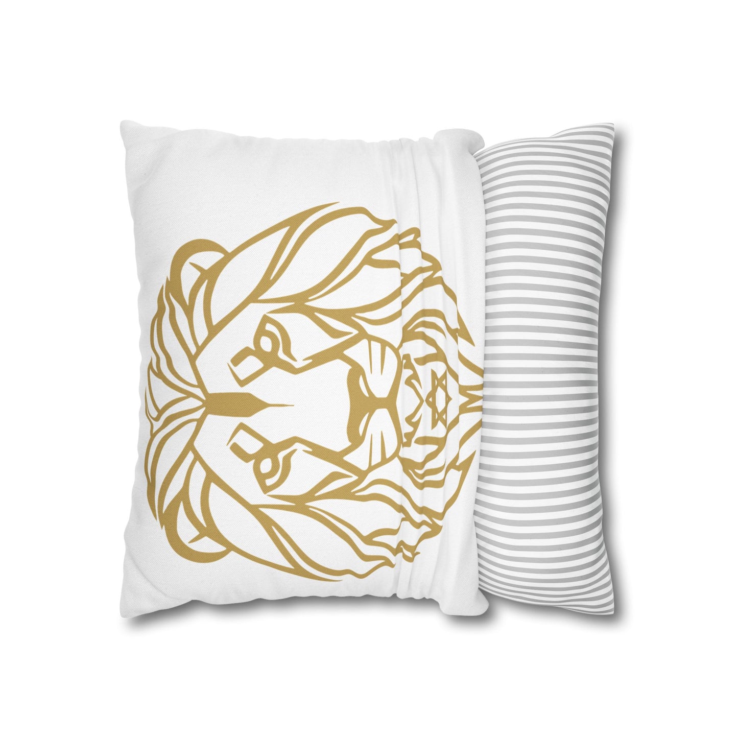 Lion of Lev™ Decorative White Cushion Cover