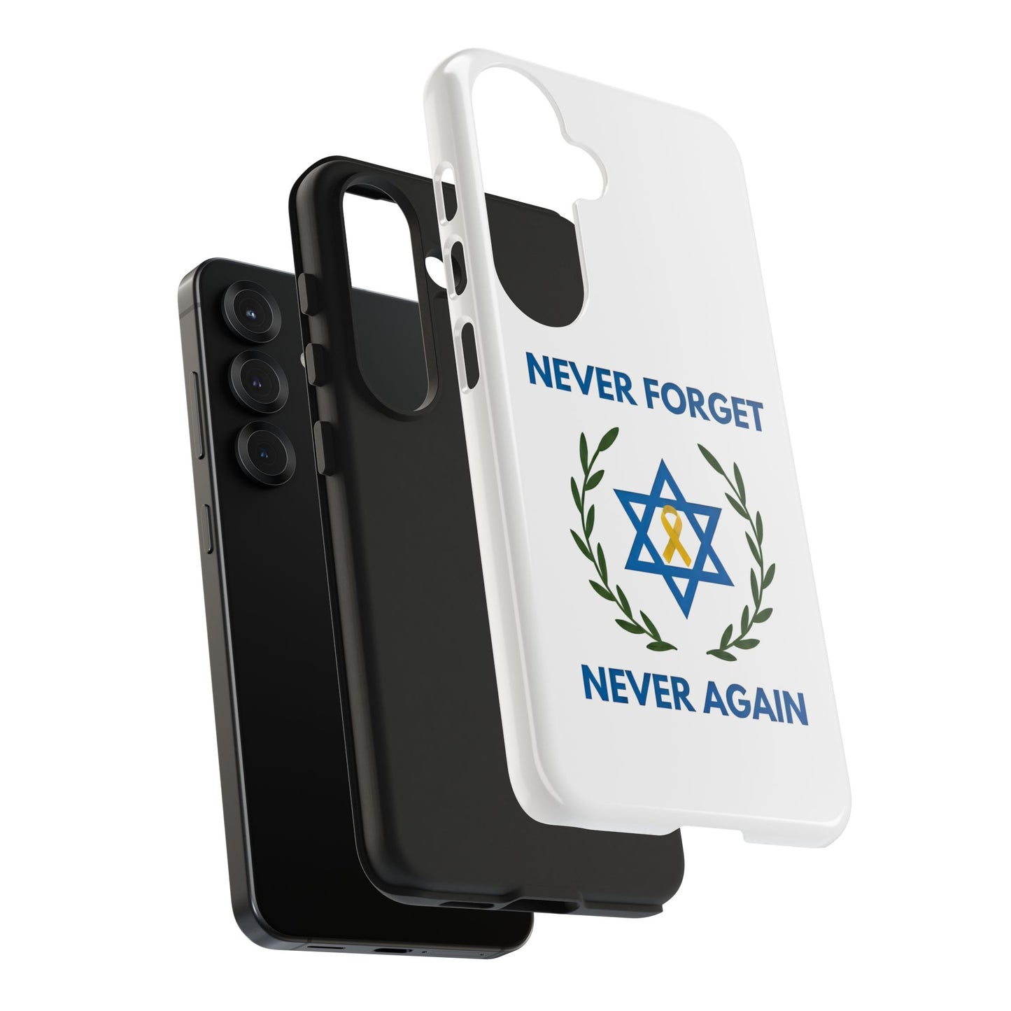 Never Forget,Never Again Collection. Pristine White Phone Case