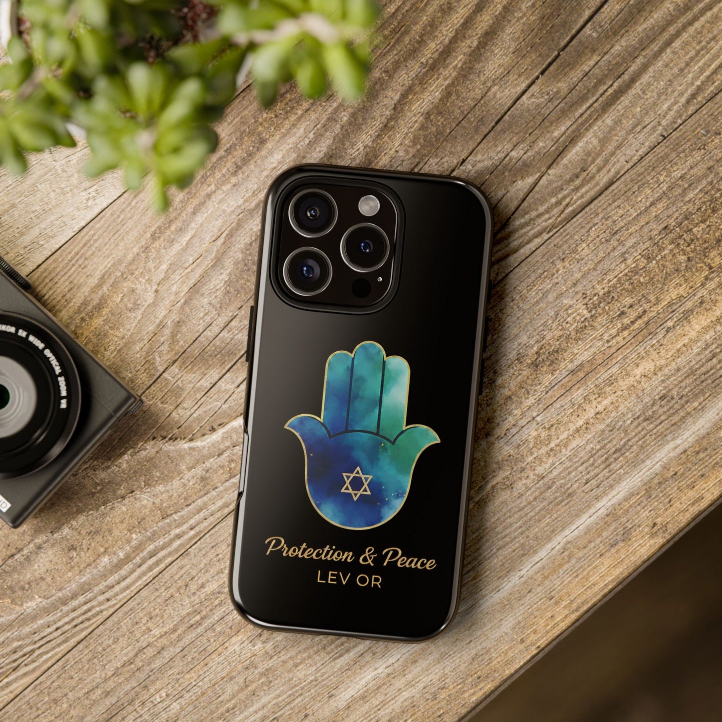 The Guardian Collection.Protection and Peace Premium Black Edition Phone Case