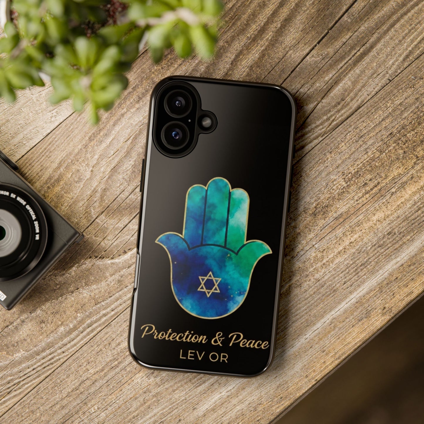 Protection and Peace Premium Black Edition Phone Case