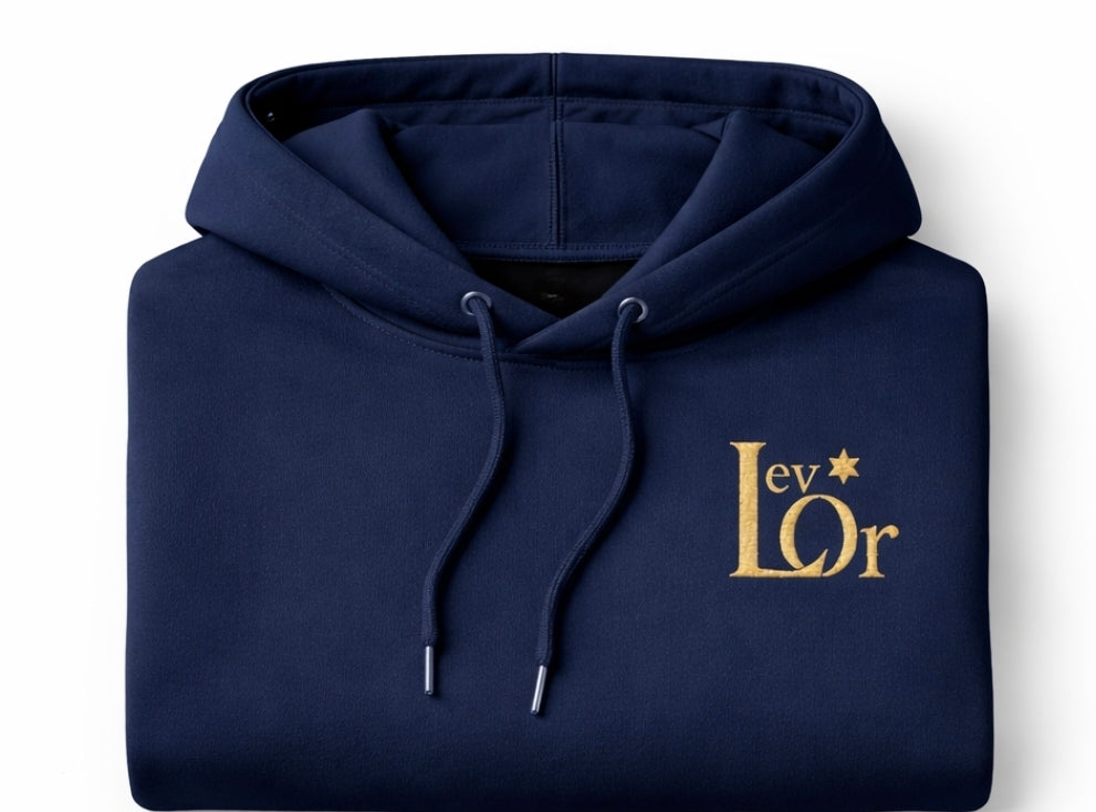 Lev Or Signature Hoodie; Heart of Light Collection