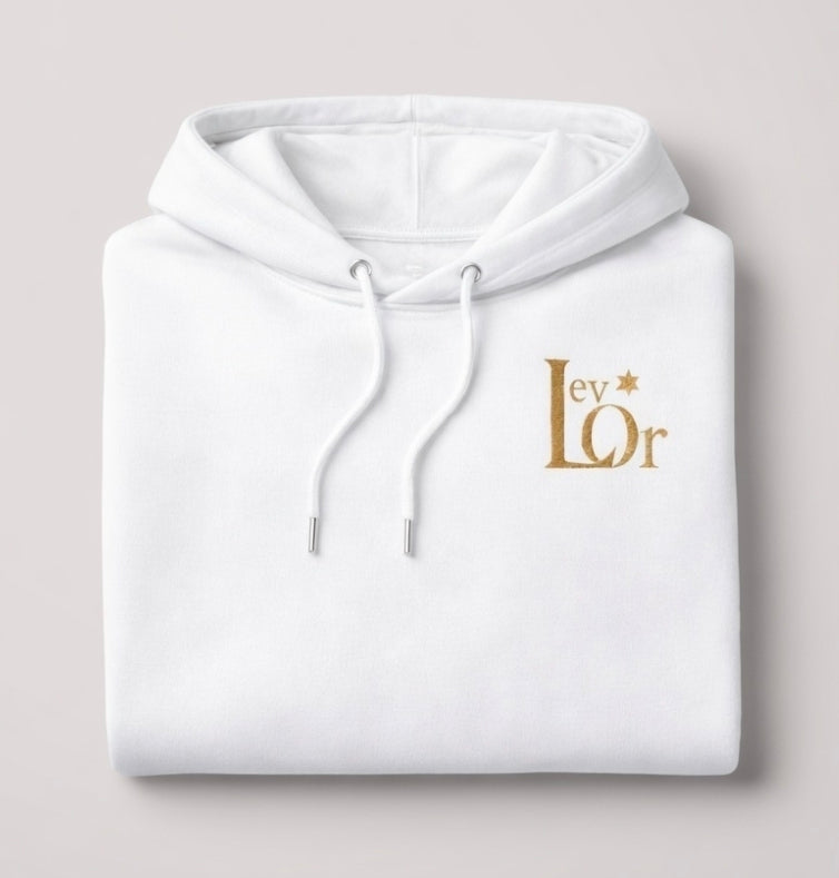 Lev Or Signature Hoodie; Heart of Light Collection