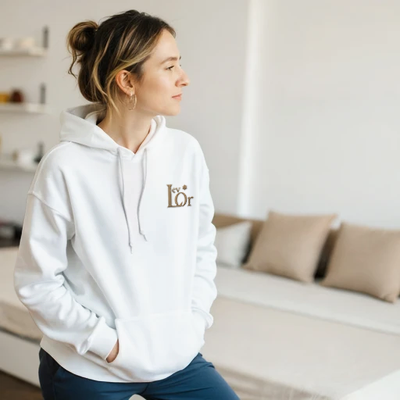 Lev Or Signature Hoodie; Heart of Light Collection
