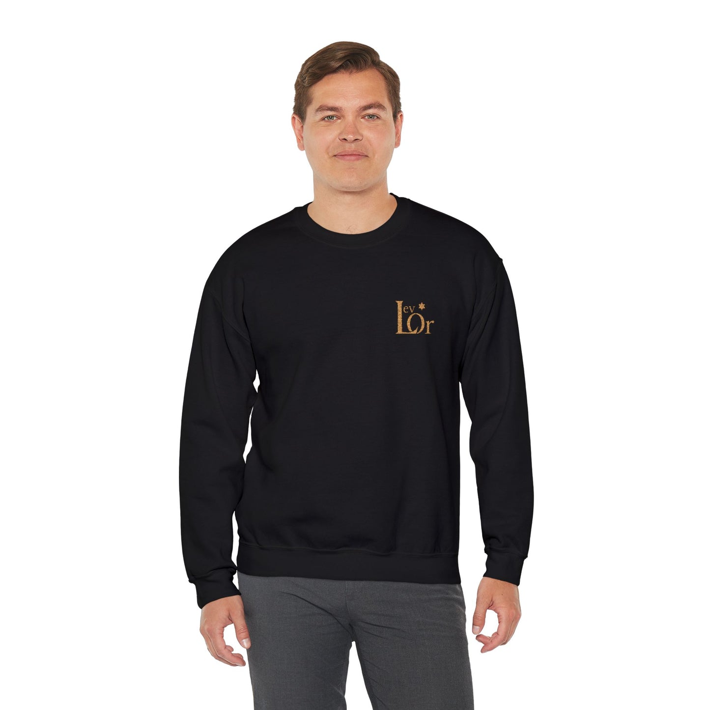 Lev Or Signature Crewneck; Heart of Light Collection