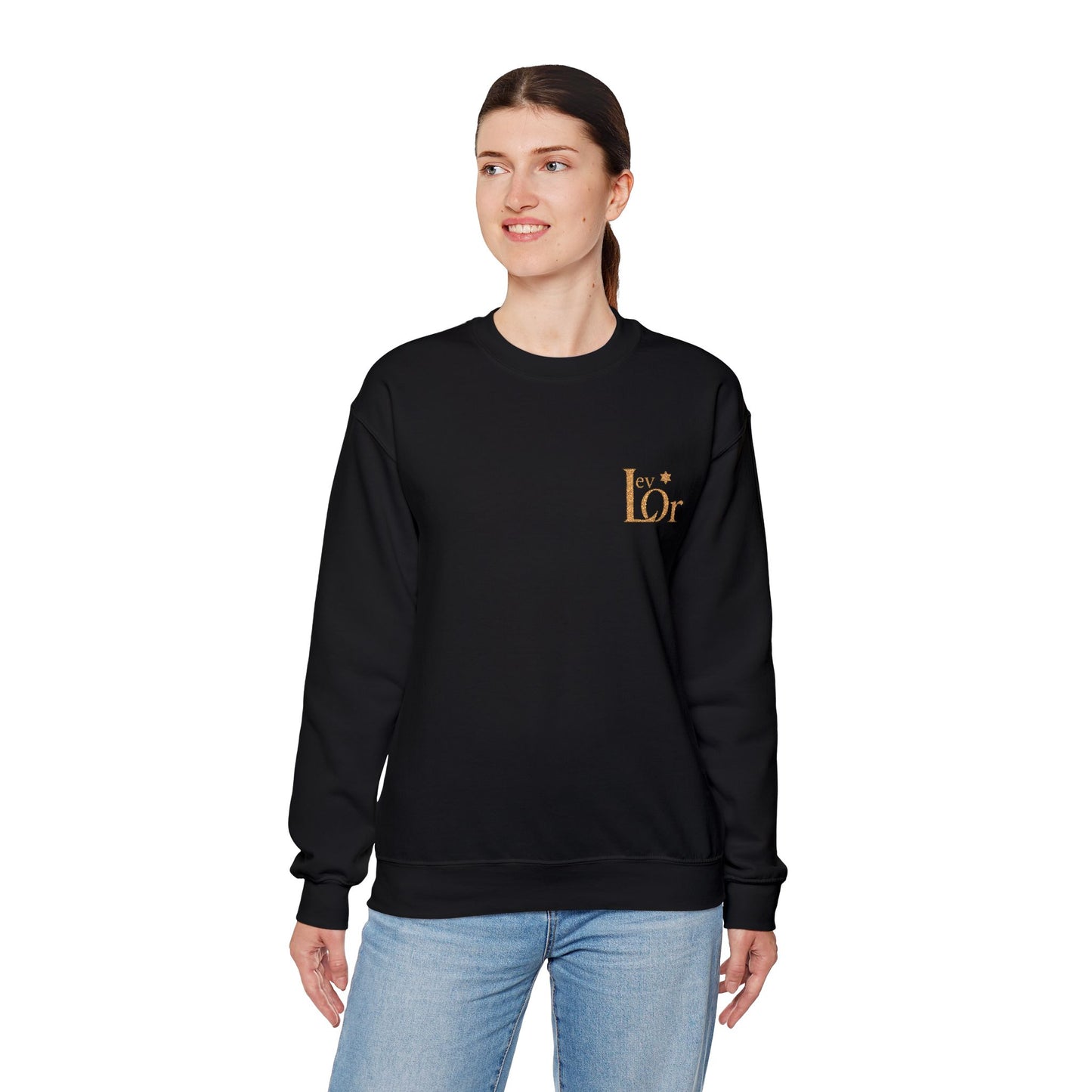Lev Or Signature Crewneck; Heart of Light Collection